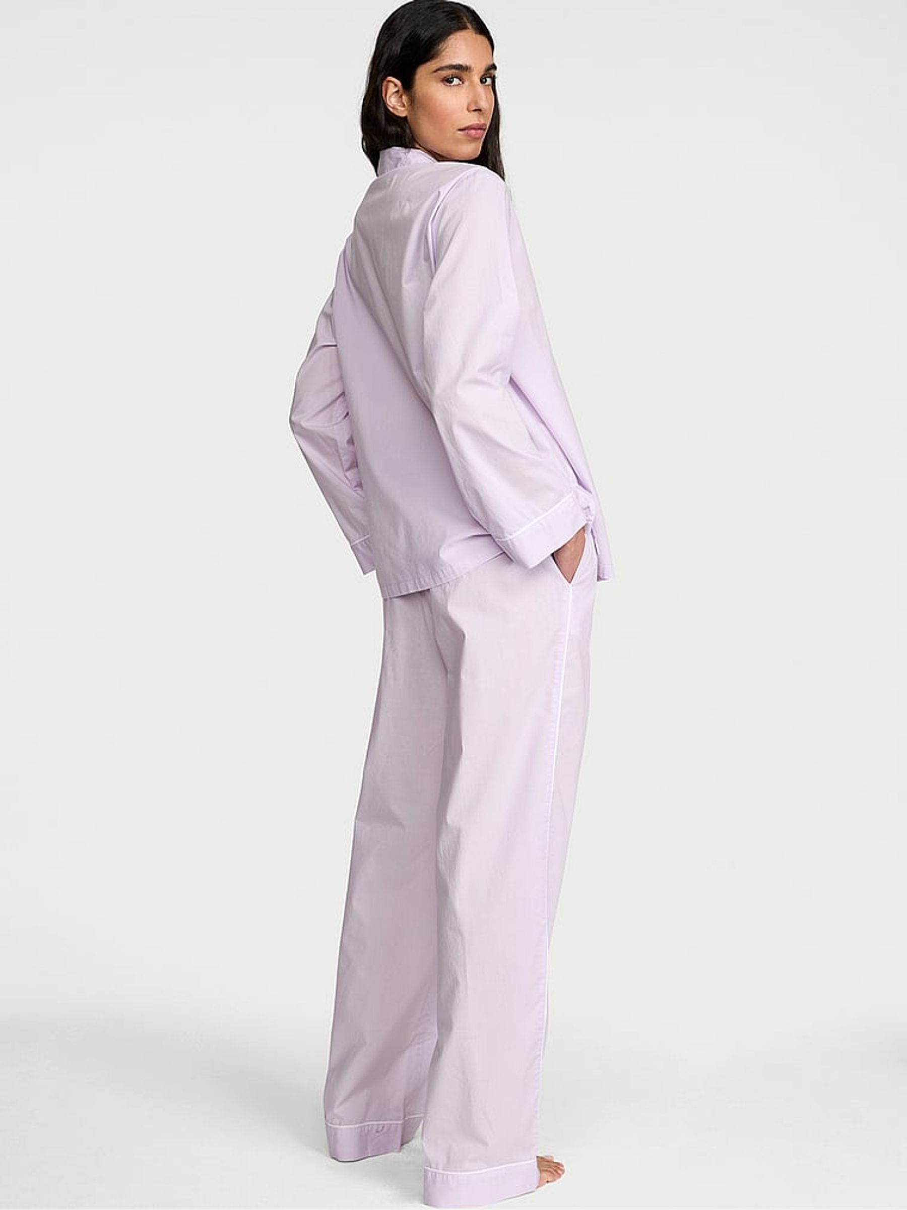 Perfume Purple Heritage Cotton Long Pyjama Set - Image 2 of 2