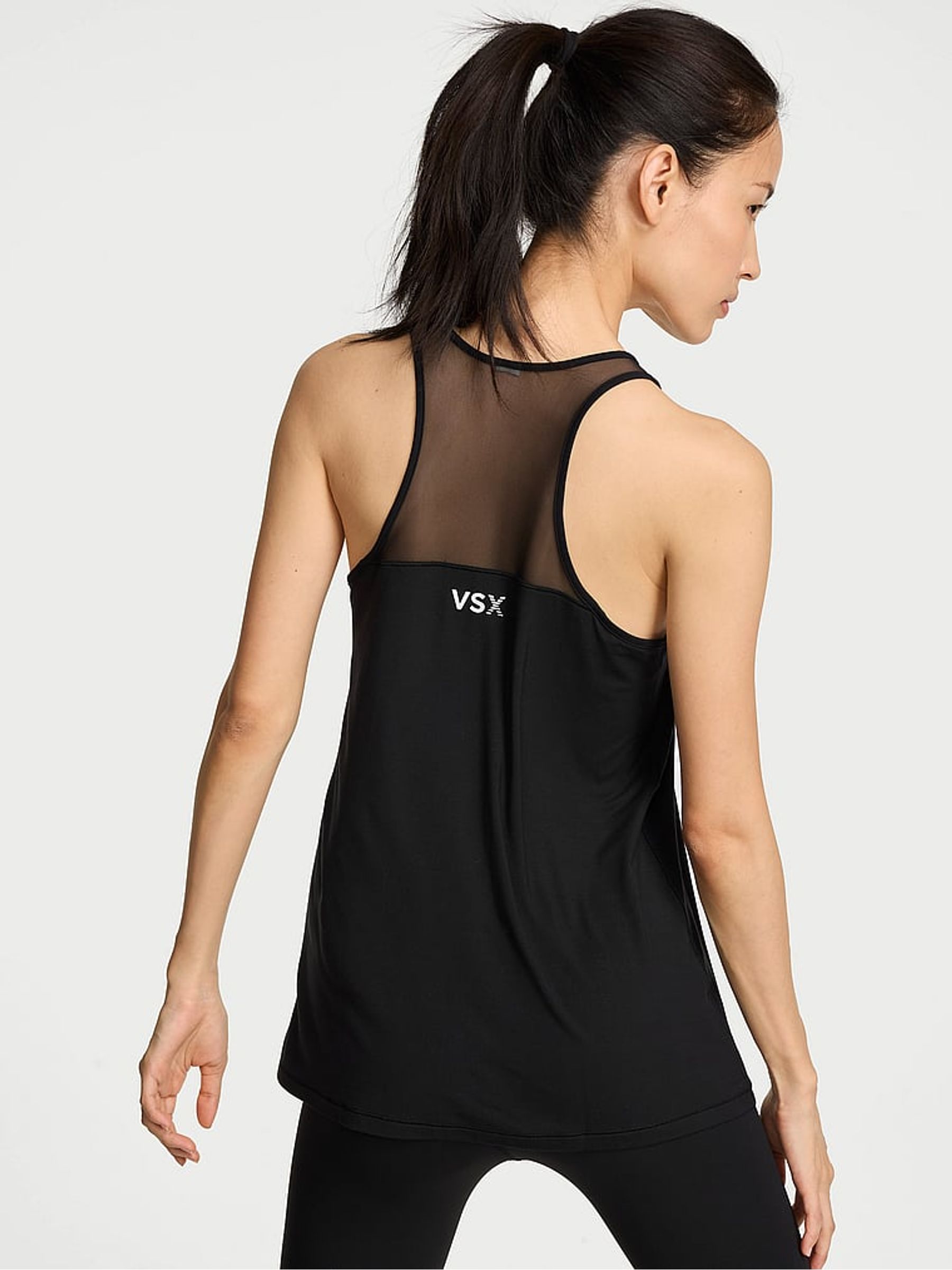 Black Mesh Tank Top - Image 2 of 2