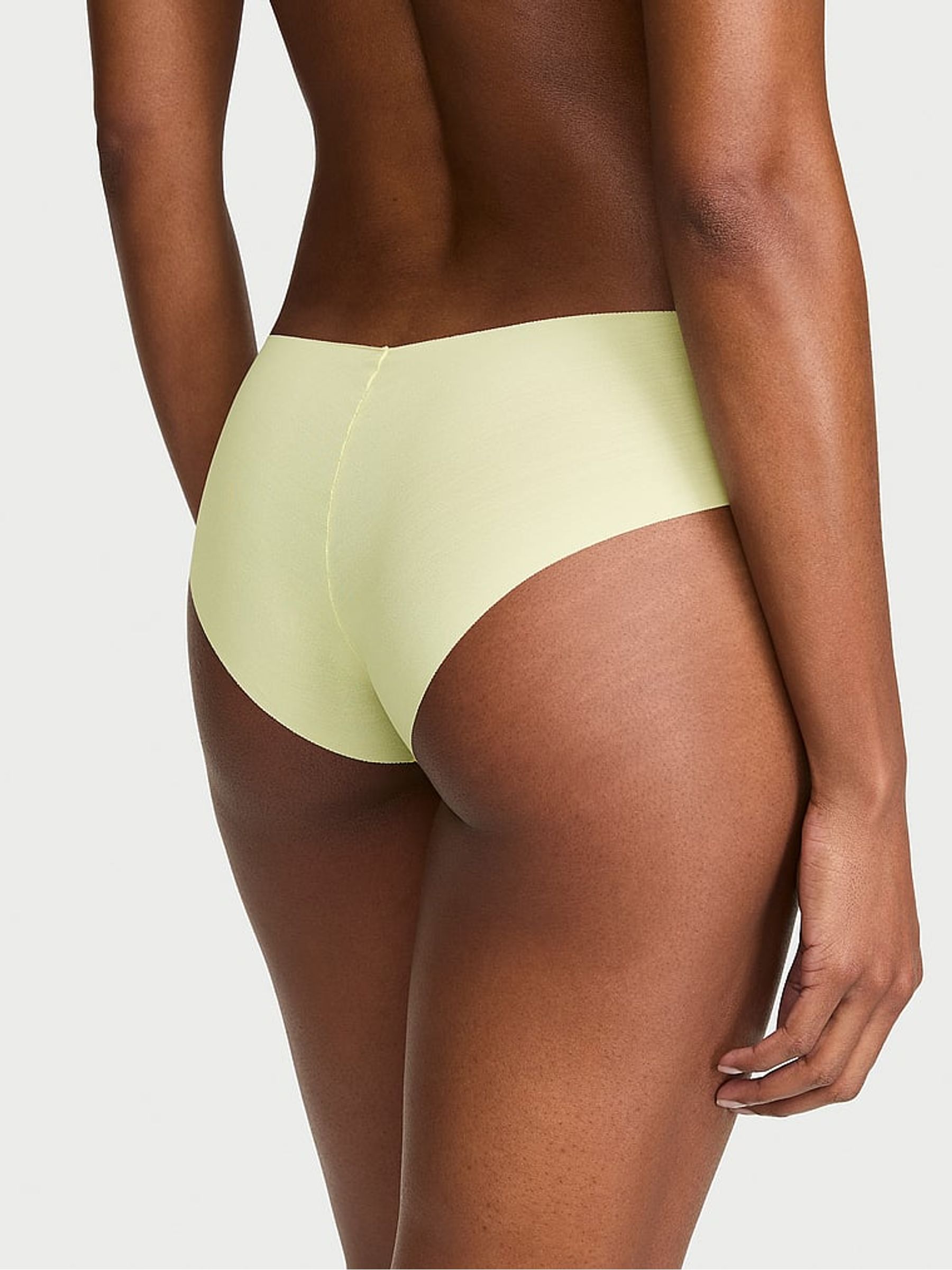 Lime Yellow Cheeky Mesh Knickers - Image 2 of 2