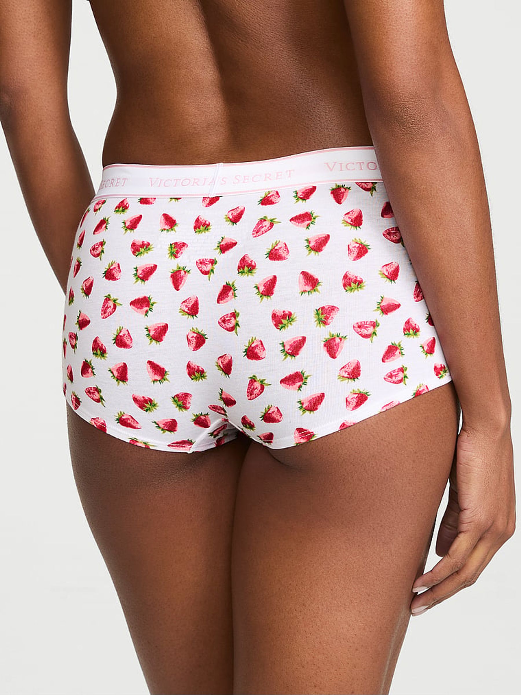 White Strawberries Short Logo Knickers - Image 2 of 2
