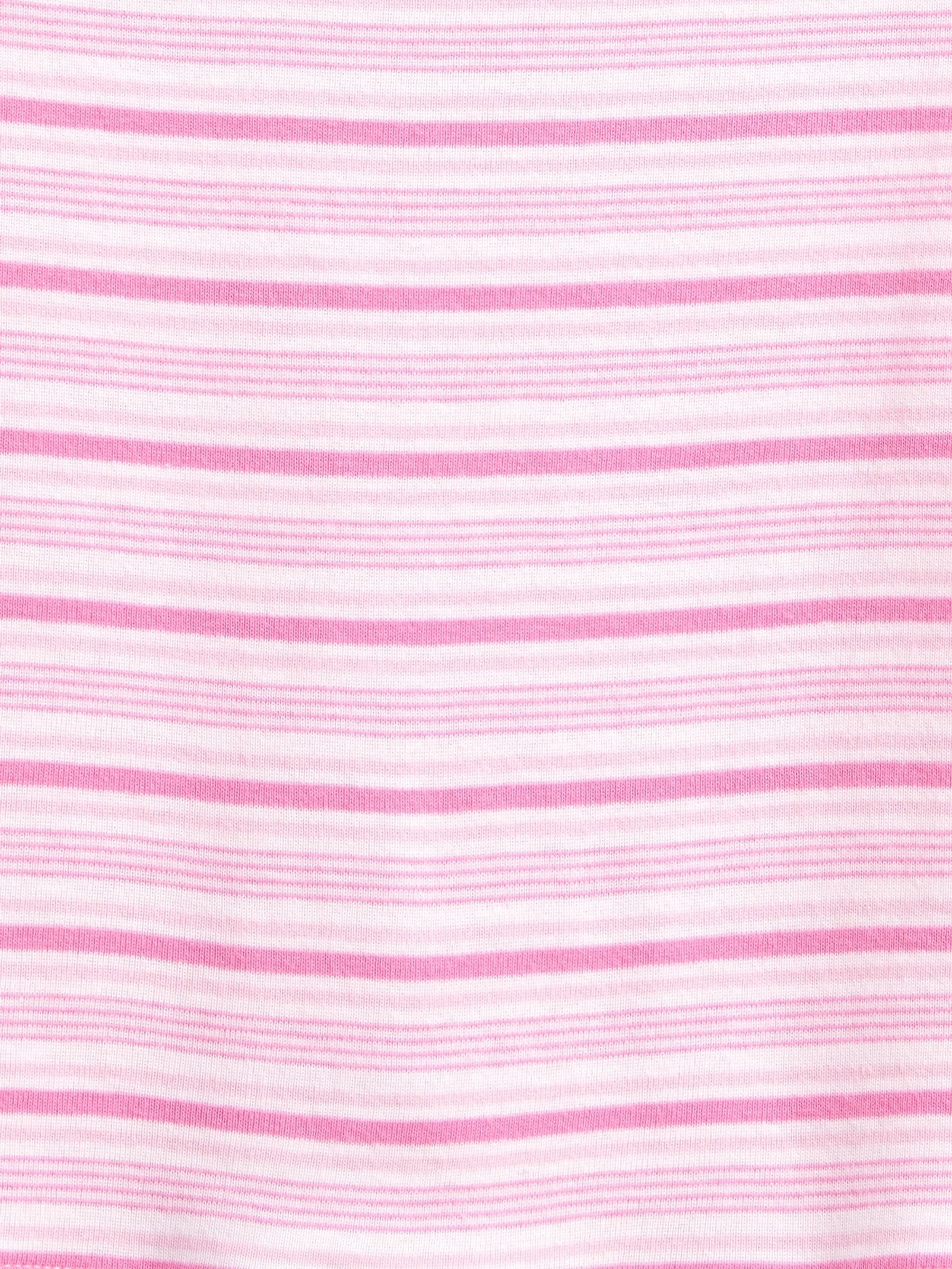 Pink stripe Cap-Sleeve Fitted T-Shirt - Image 4 of 4