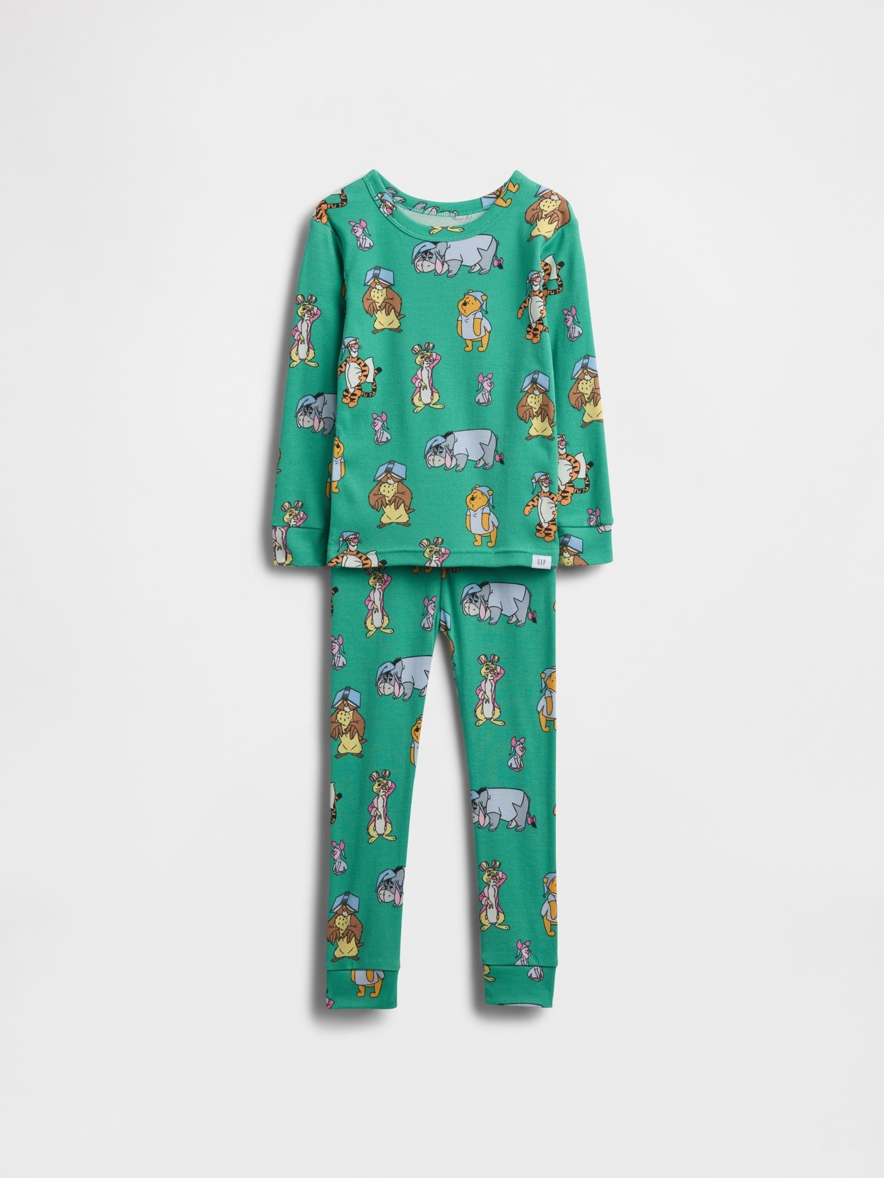 Green Winnie The Pooh Brushed Cotton Pyjamas Set - Image 1 of 2