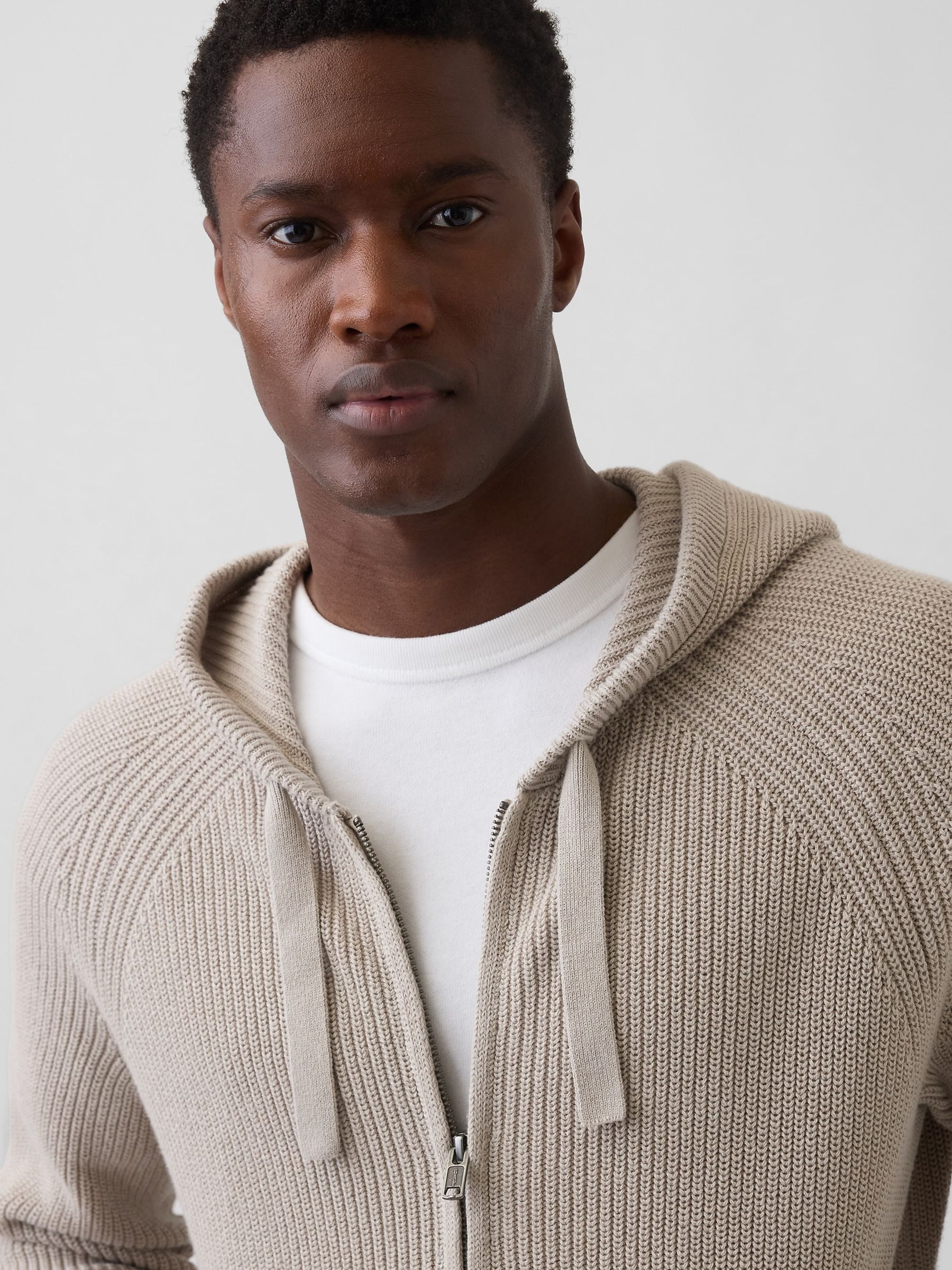Brown Raglan Zip Hooded Jumpers - Image 4 of 4