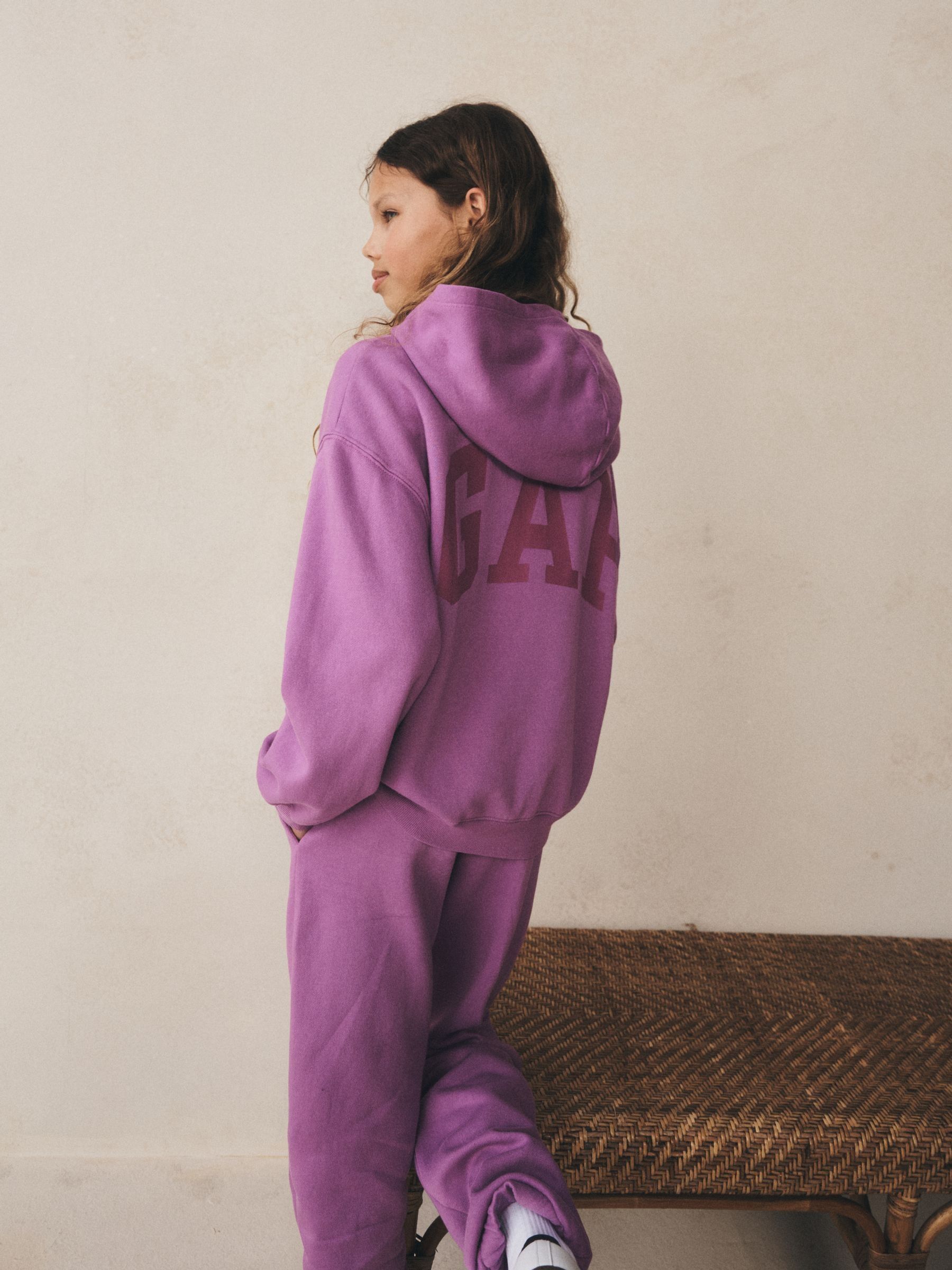 Purple Relaxed Logo Hoodie (4-13yrs) - Image 6 of 9