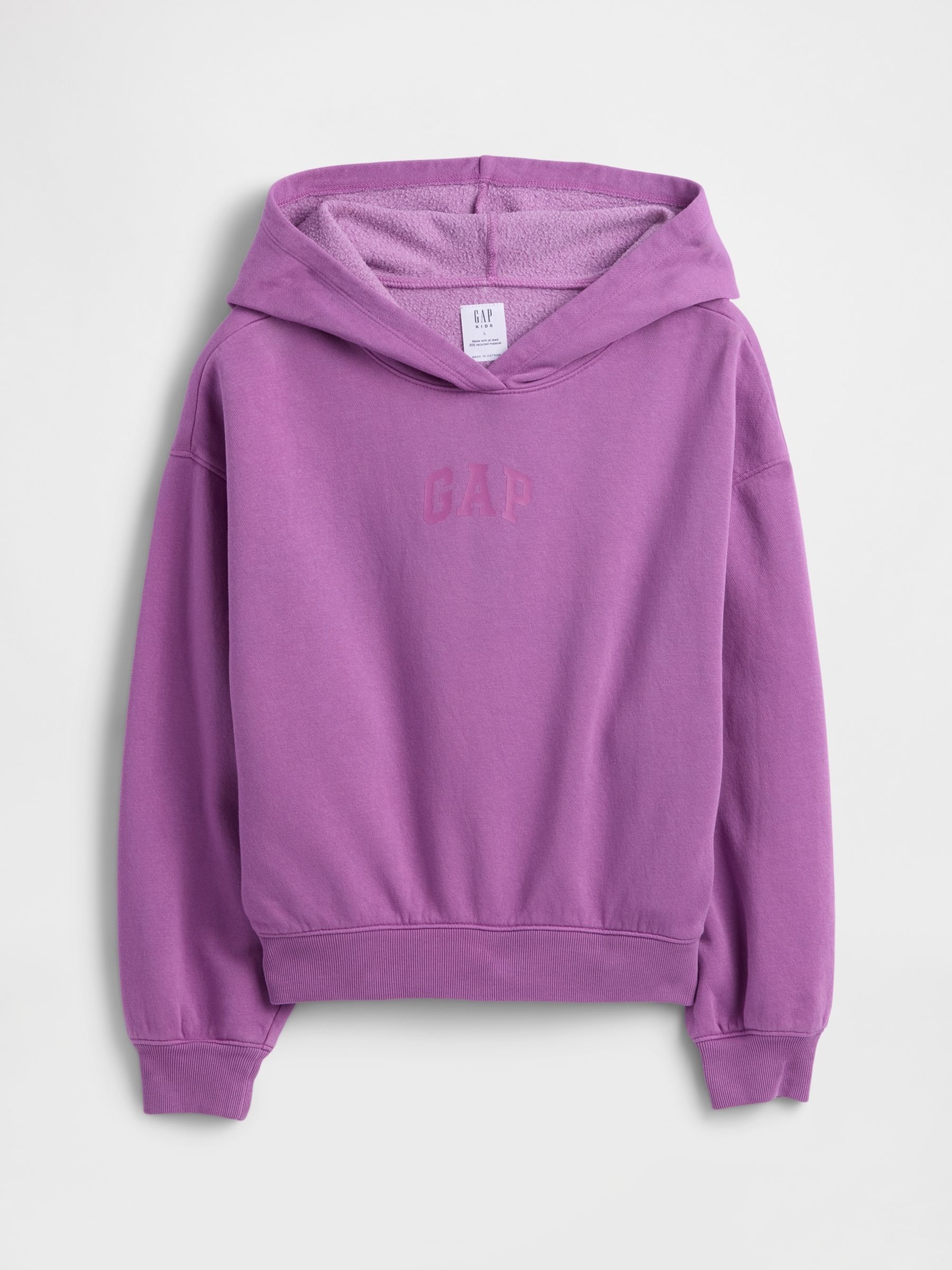 Purple Relaxed Logo Hoodie (4-13yrs) - Image 7 of 9
