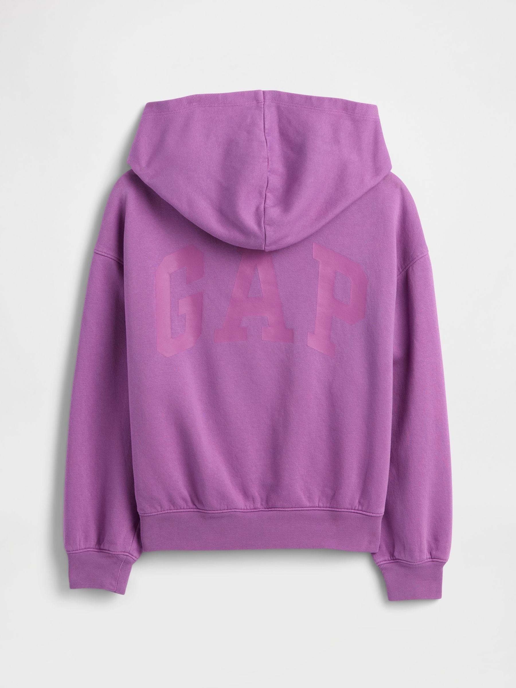 Purple Relaxed Logo Hoodie (4-13yrs) - Image 8 of 9