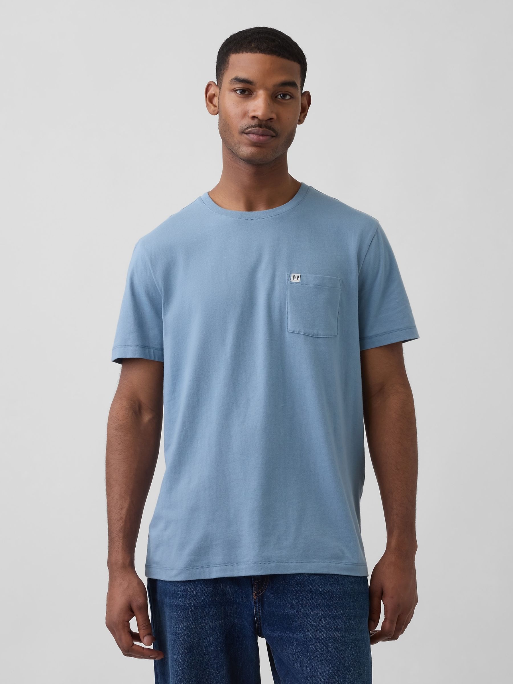 Blue Logo Pocket T-Shirt - Image 1 of 4