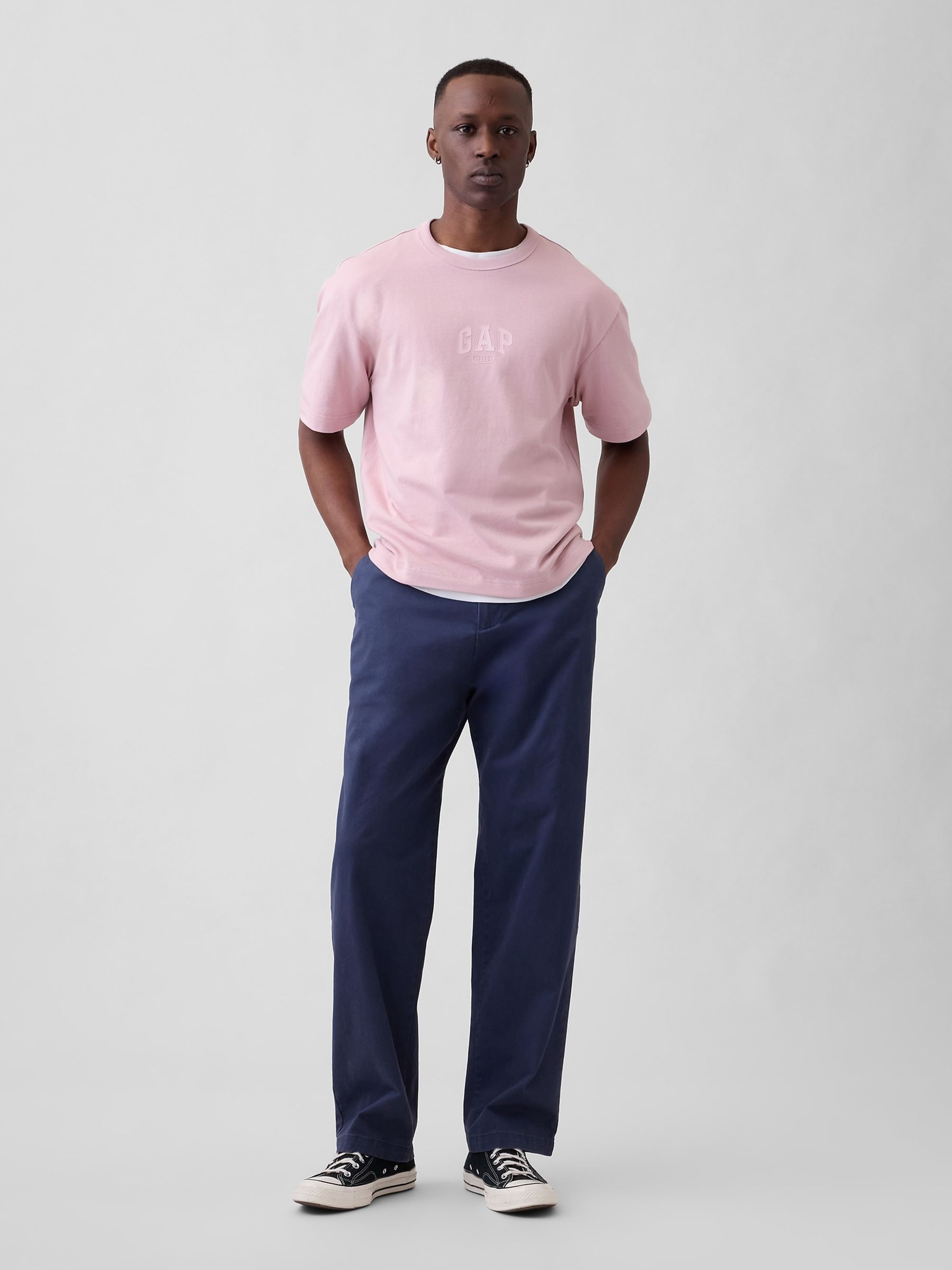 Pink Heavyweight Relaxed 1969 Logo Boxy T-Shirt - Image 3 of 4