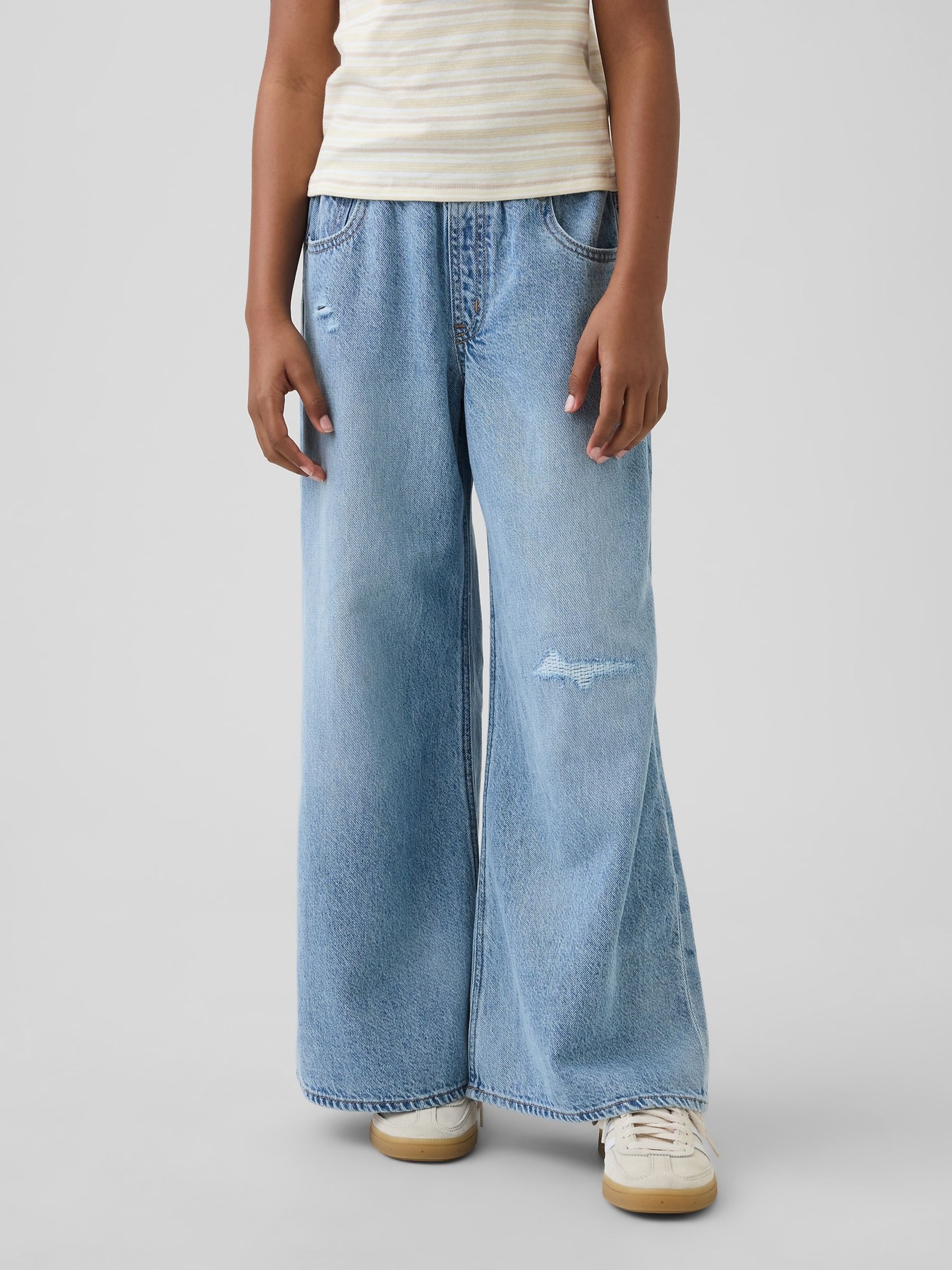 Medium wash UltraSoft Low Rise Baggy Jeans - Image 1 of 5
