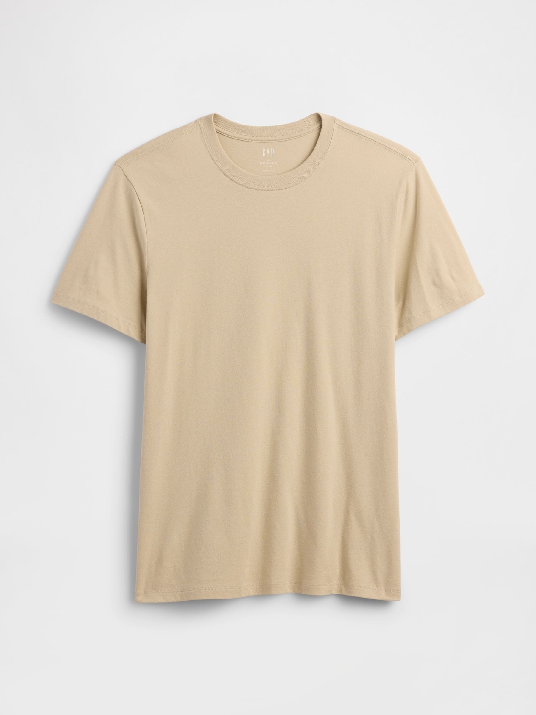 Beige Everyday Soft Crew neck T-Shirt - Image 4 of 5