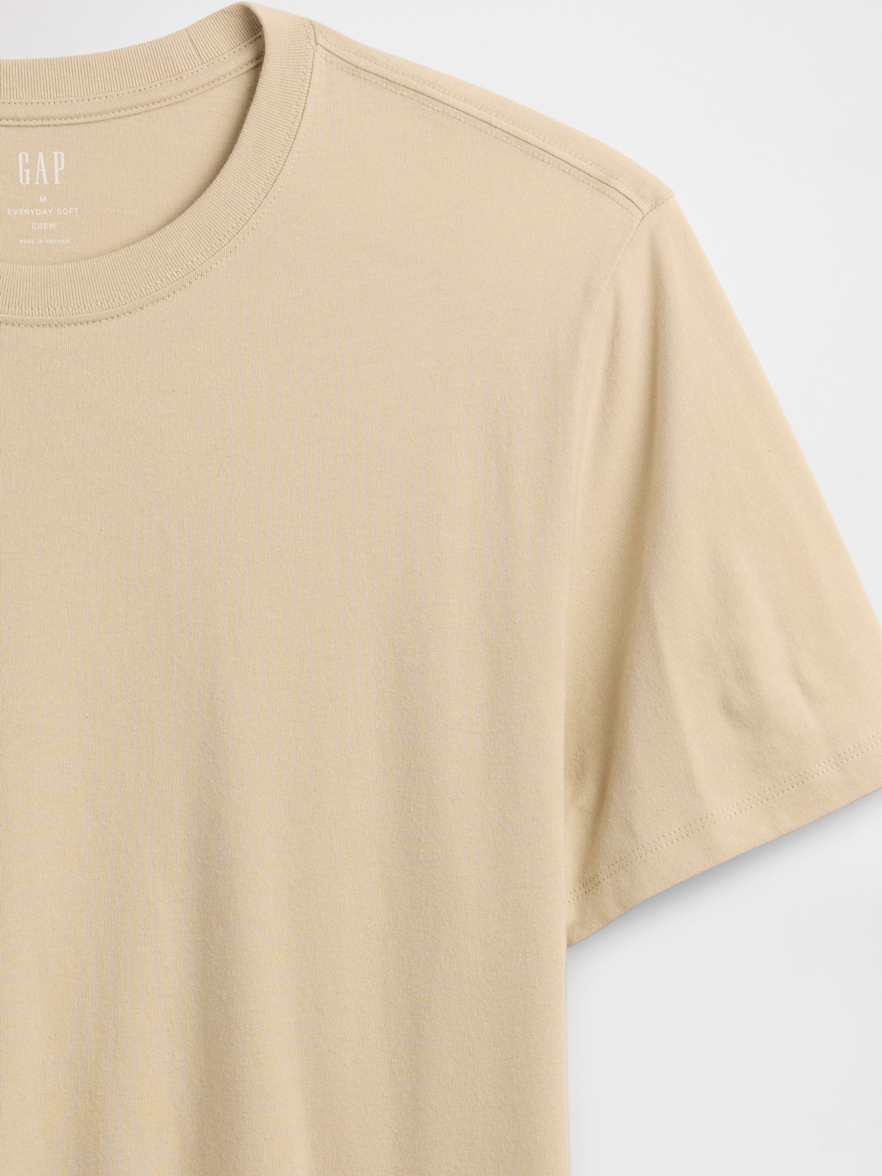 Beige Everyday Soft Crew neck T-Shirt - Image 5 of 5