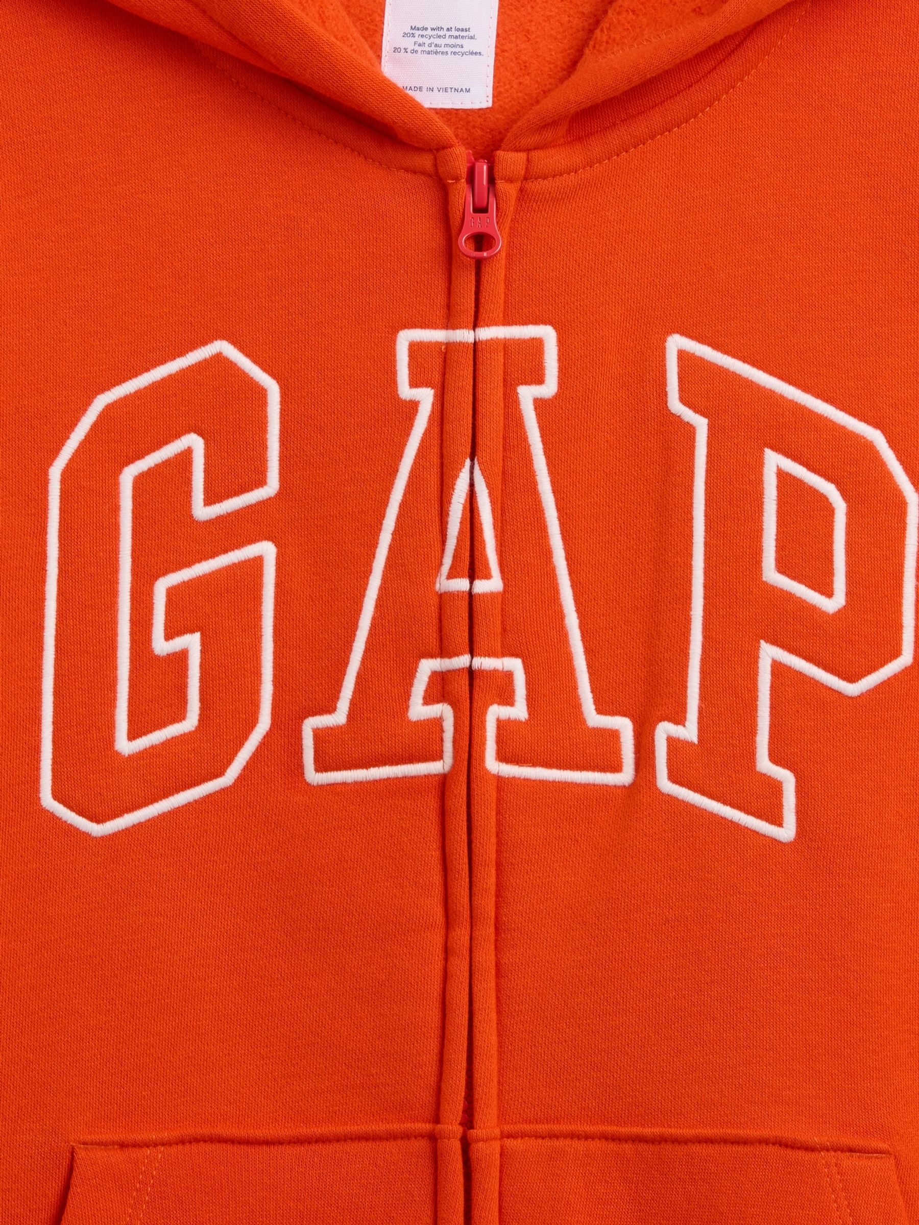 Orange Relaxed Logo French Terry Zip Hoodie (4-13yrs) - Image 5 of 5