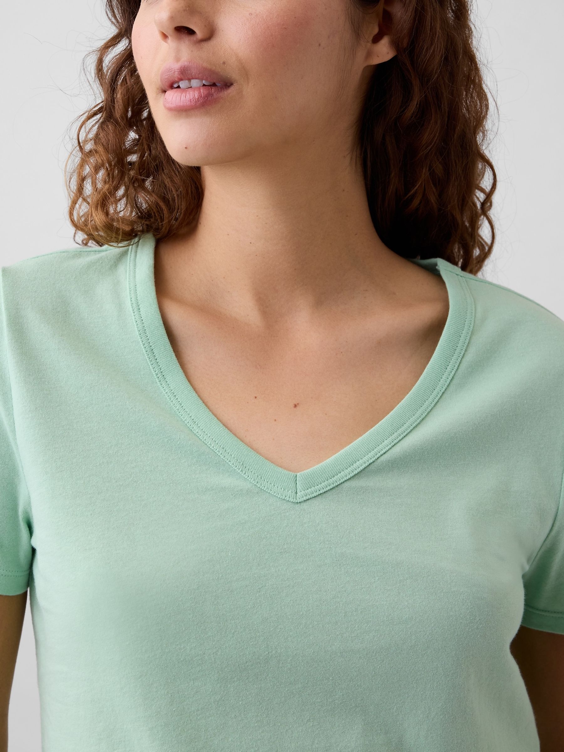 Green Favourite V-Neck T-Shirt - Image 4 of 5