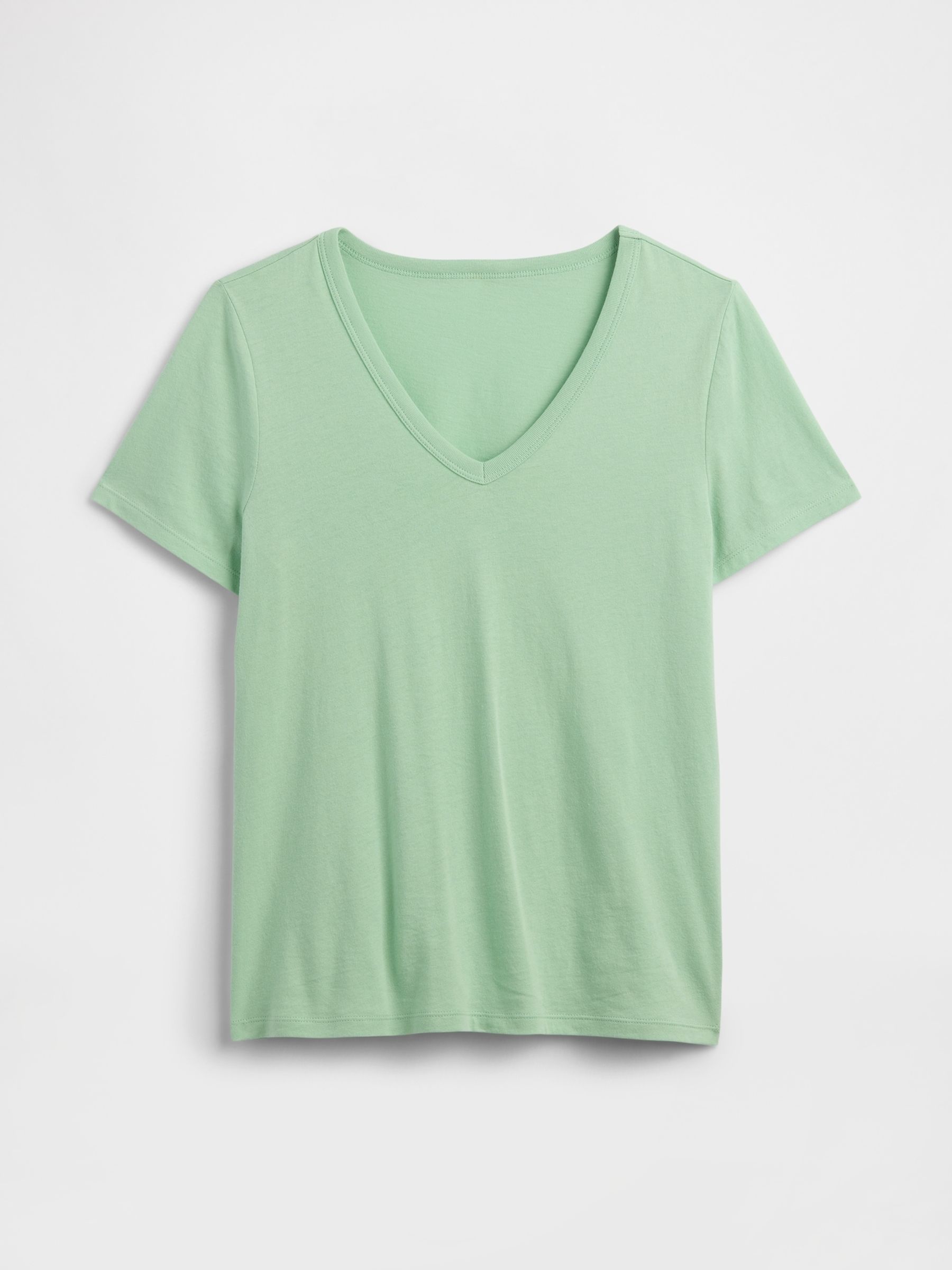 Green Favourite V-Neck T-Shirt - Image 5 of 5 Green Favourite V-Neck T-Shirt - Image 5 of 5