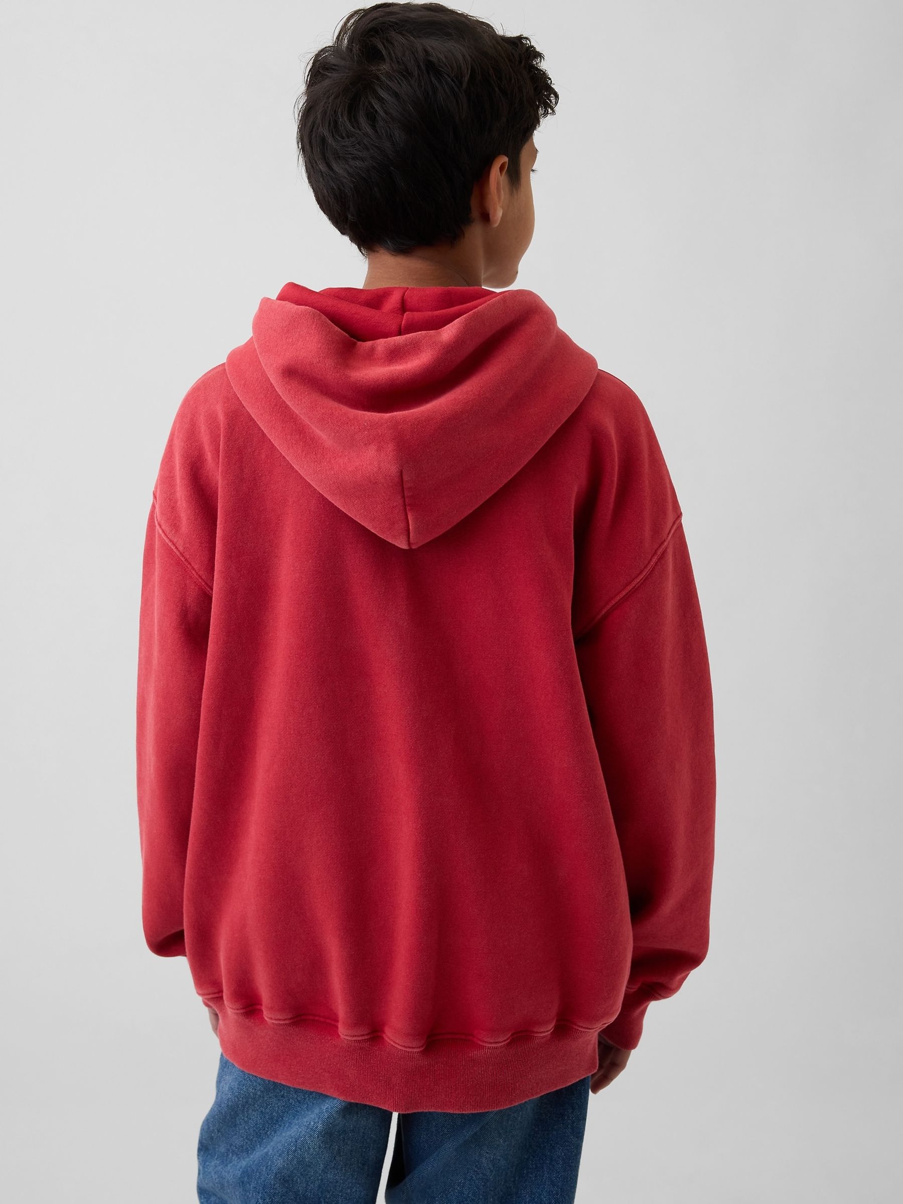 Red VintageSoft Arch Logo Hoodie (4-13yrs) - Image 2 of 5