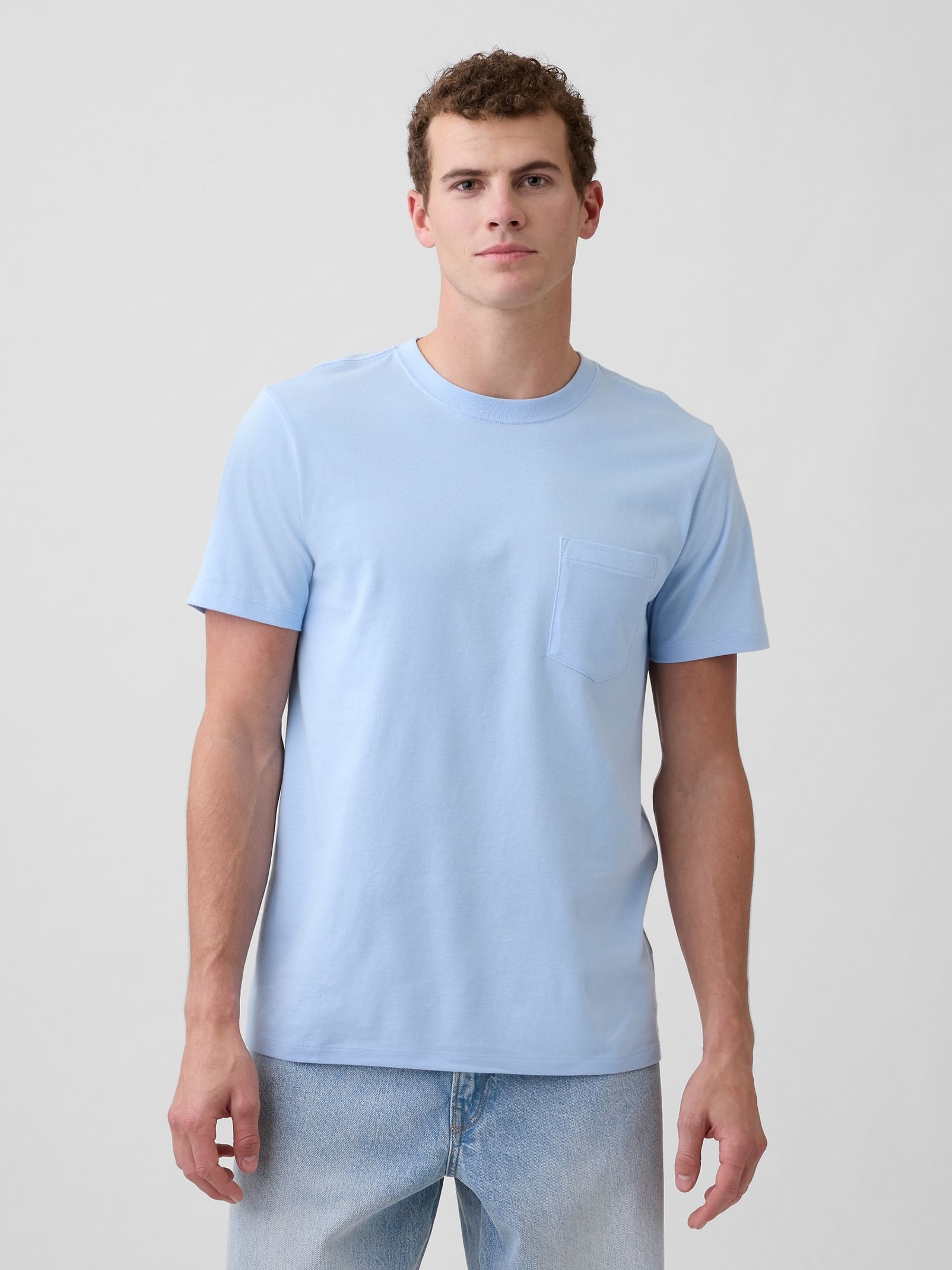 Blue Everyday Soft Pocke T-shirt - Image 1 of 5