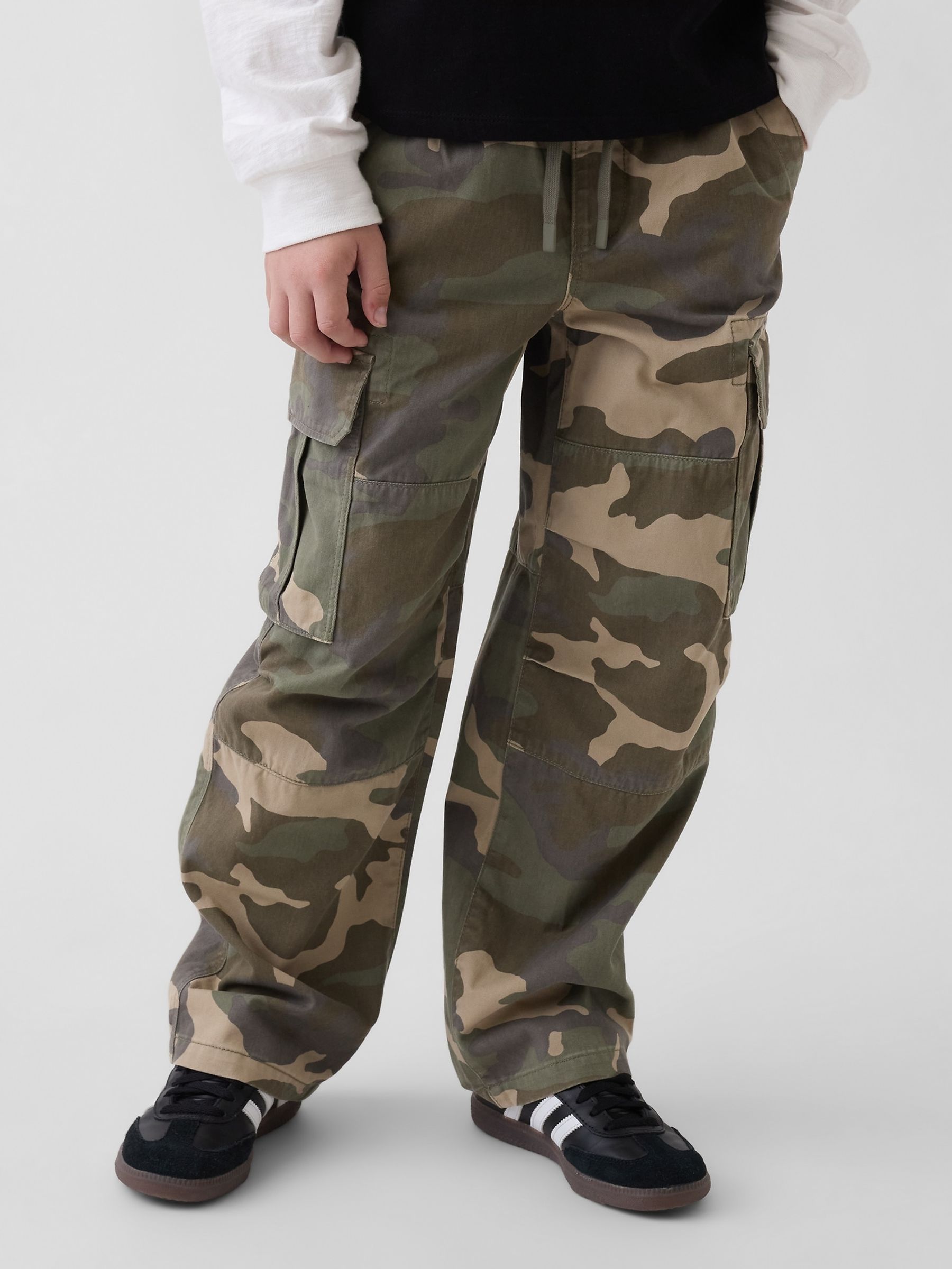 Green Camo Easy Cargo Trousers - Image 1 of 5