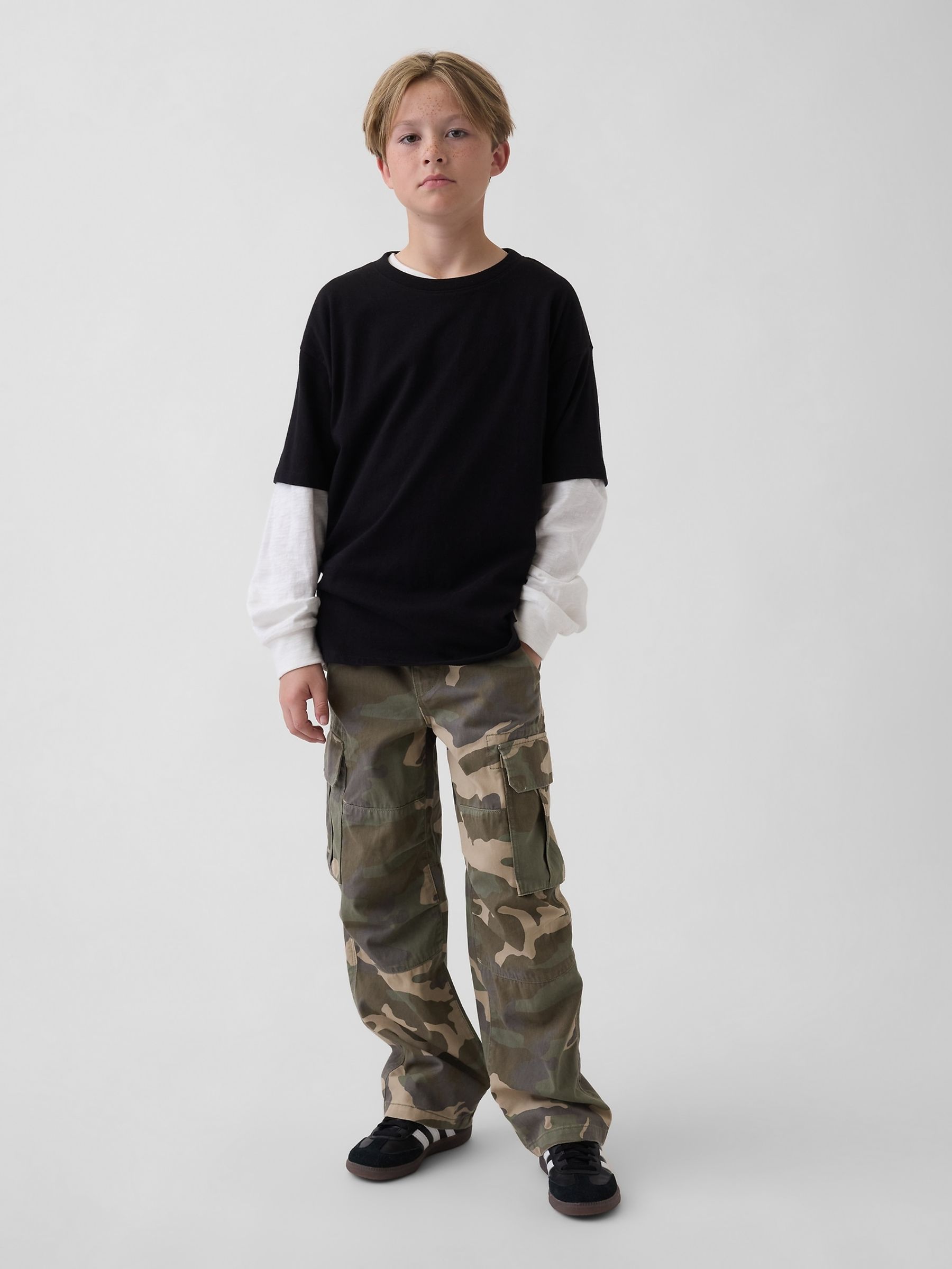 Green Camo Easy Cargo Trousers - Image 3 of 5