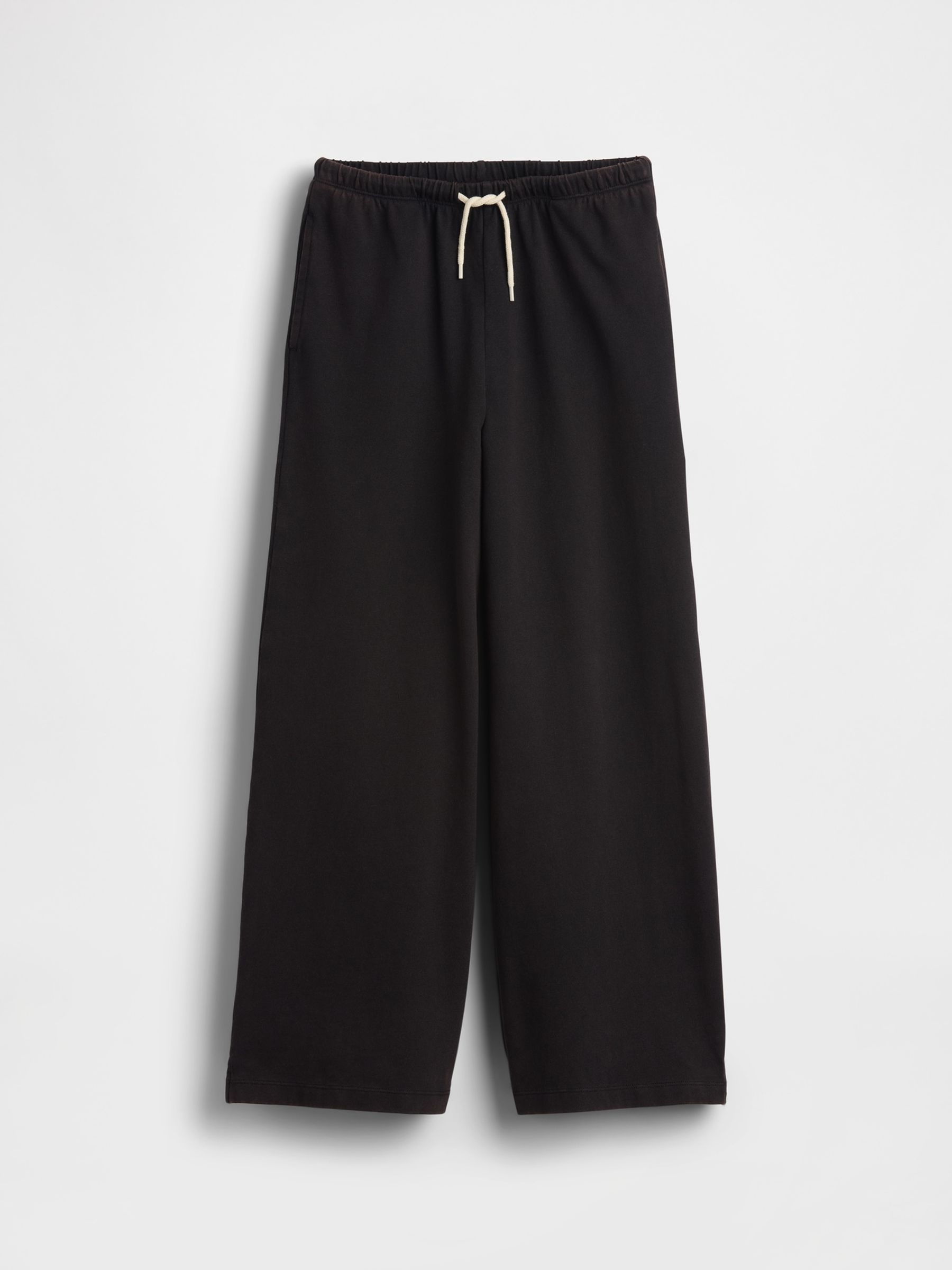 Black Relaxed Wide-Leg Trousers (4-13yrs) - Image 4 of 5