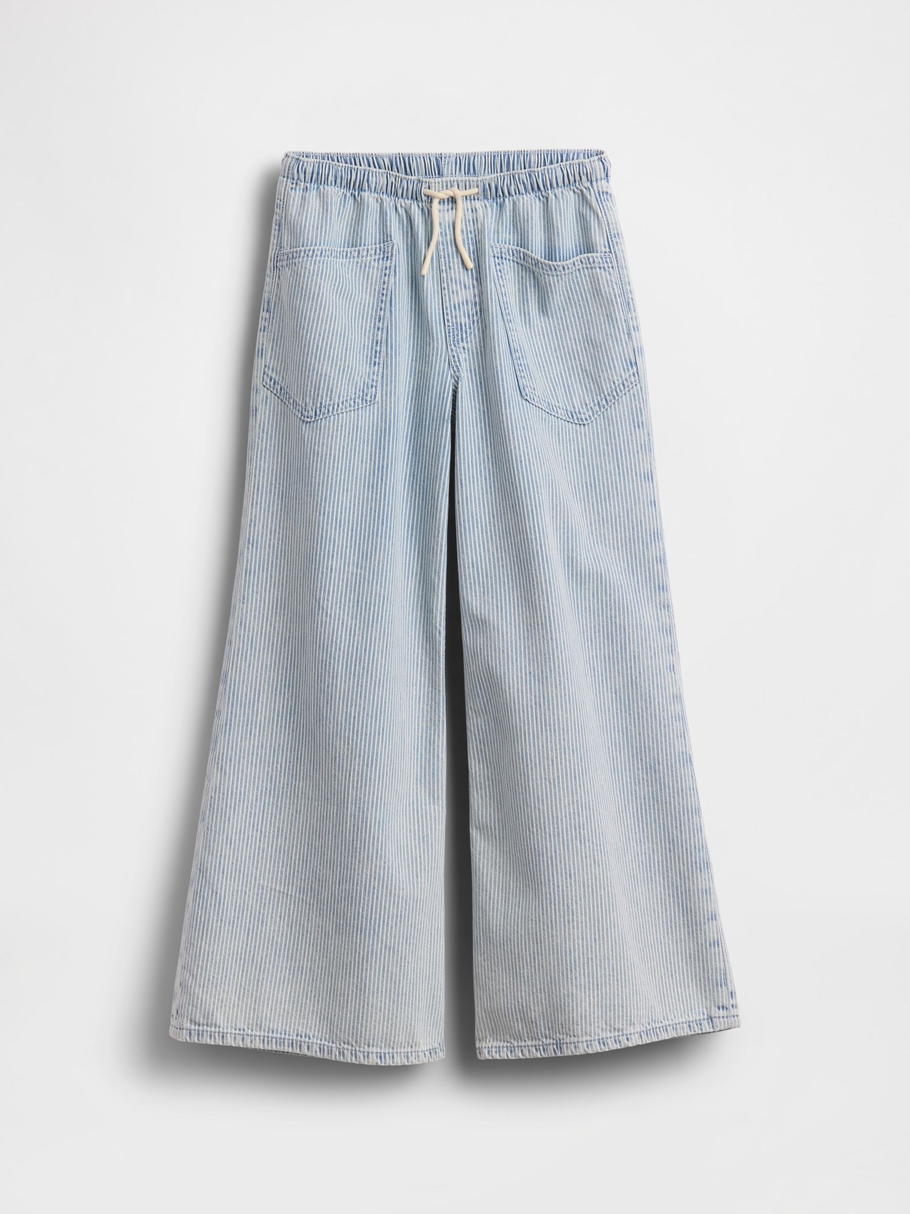 Light Wash striped Low Rise Baggy Jeans - Image 4 of 6