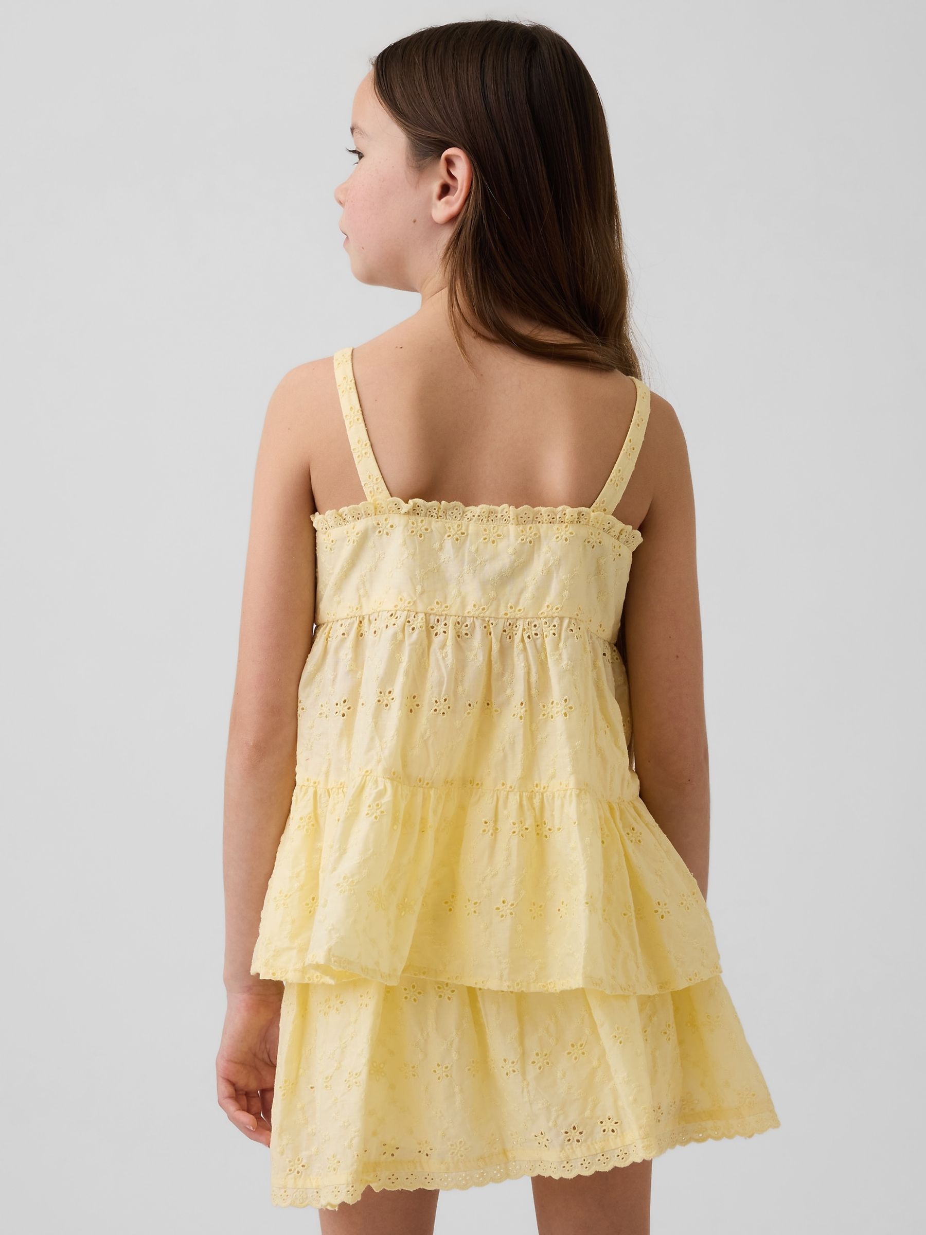 Yellow Tiered Eyelet Vest - Image 2 of 5