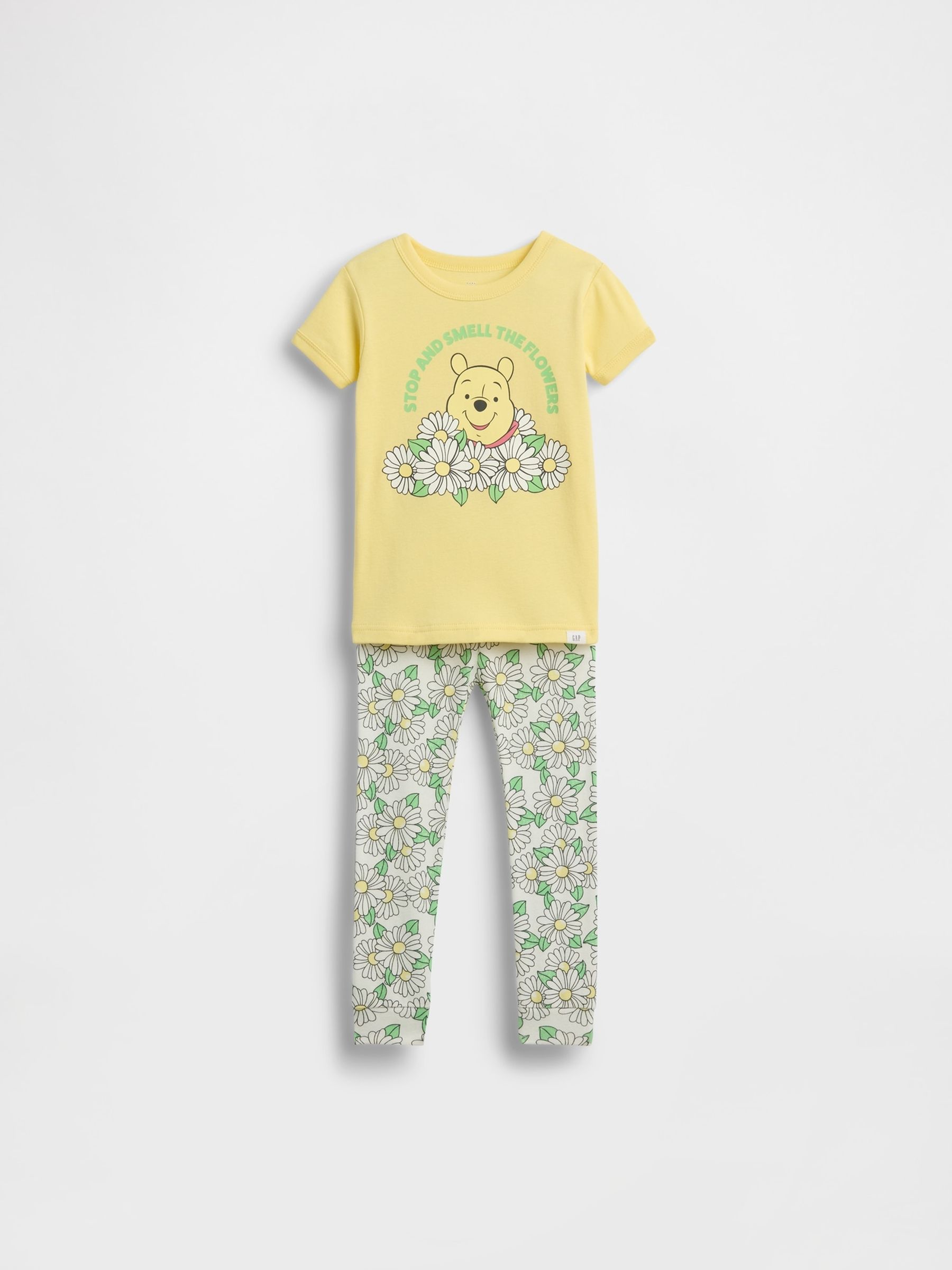 Yellow Winnie The Pooh Brushed Cotton Pyjamas Set - Image 1 of 2
