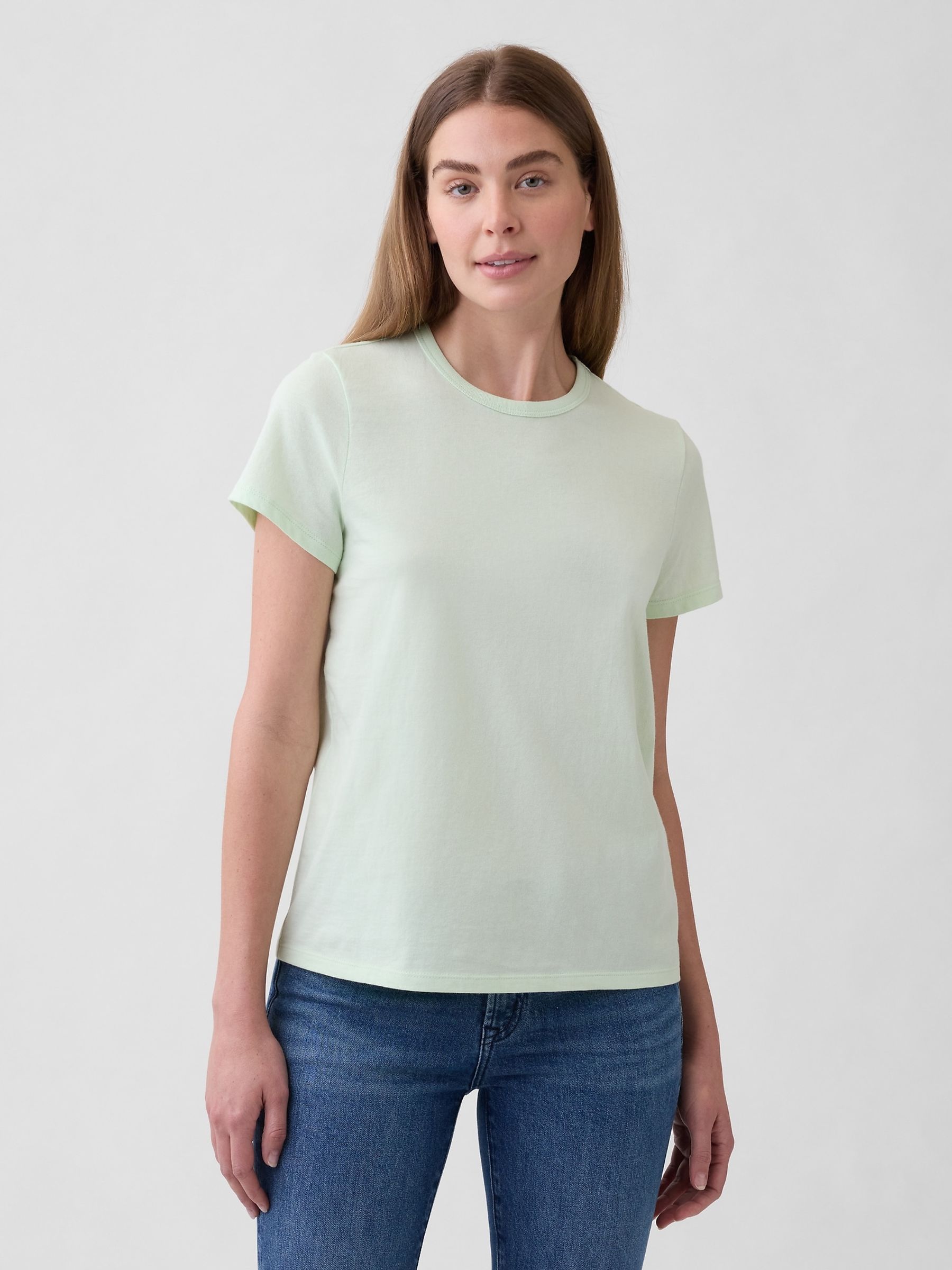 Favourite Light Green Crew Neck T-Shirt - Image 1 of 5