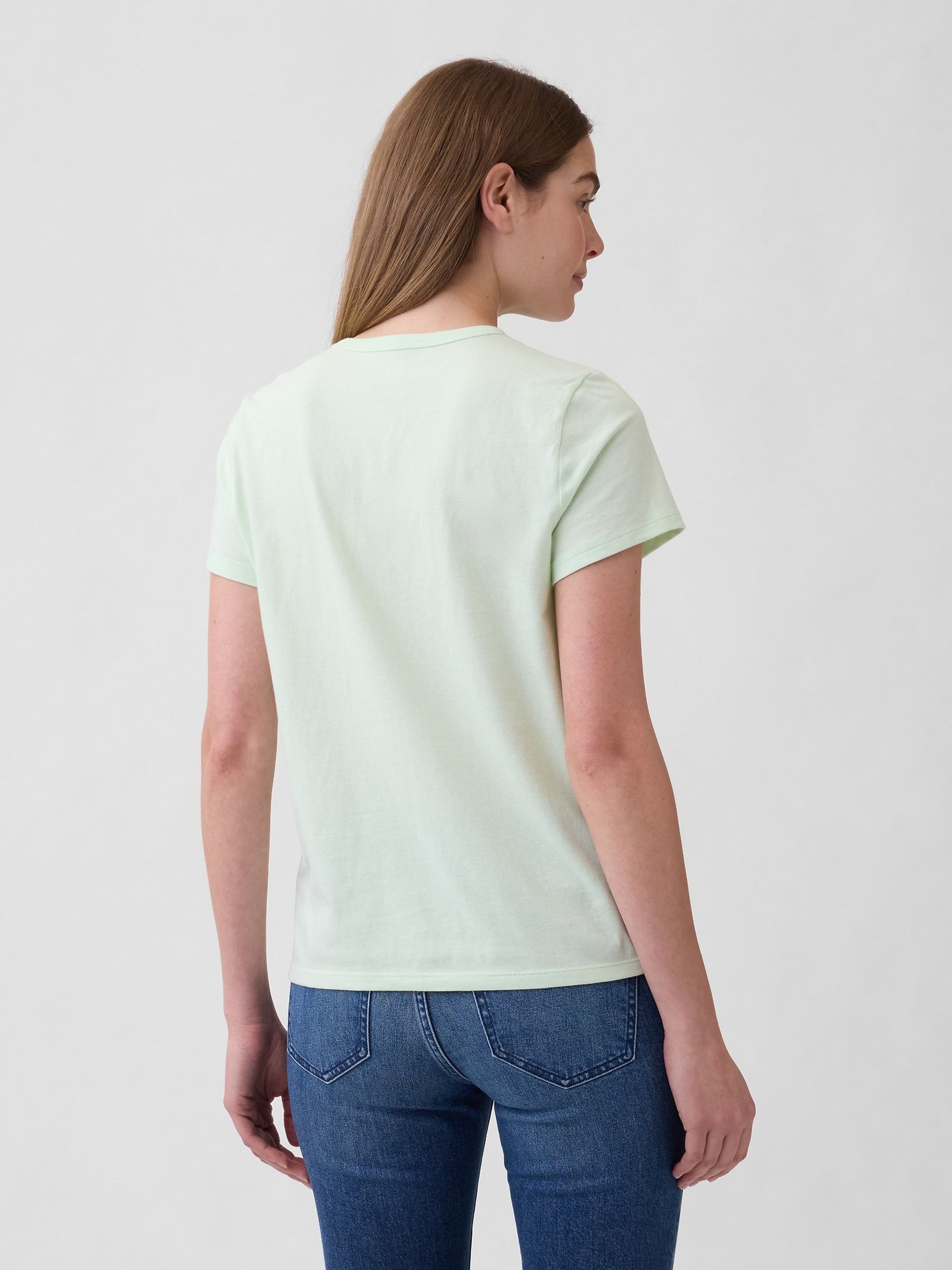 Favourite Light Green Crew Neck T-Shirt - Image 2 of 5