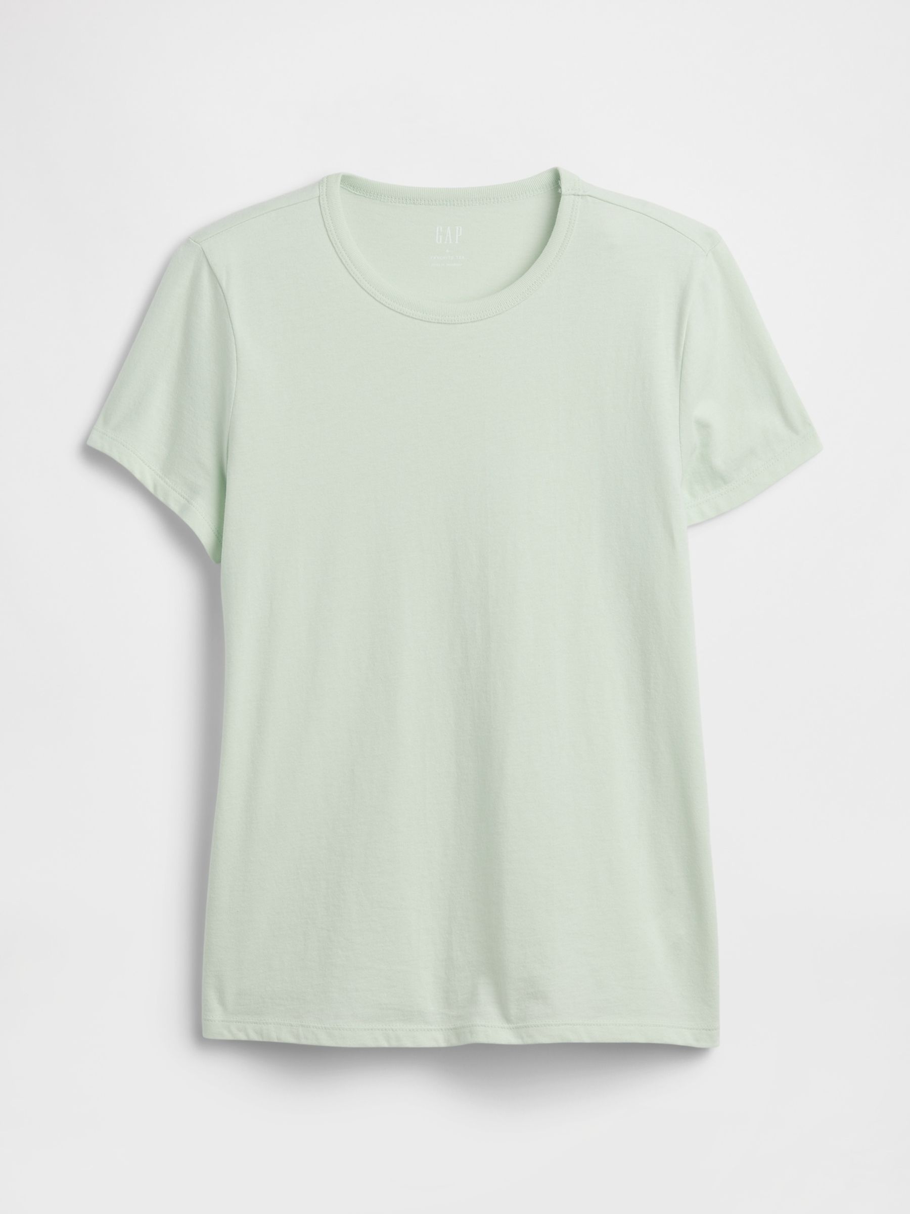 Favourite Light Green Crew Neck T-Shirt - Image 5 of 5