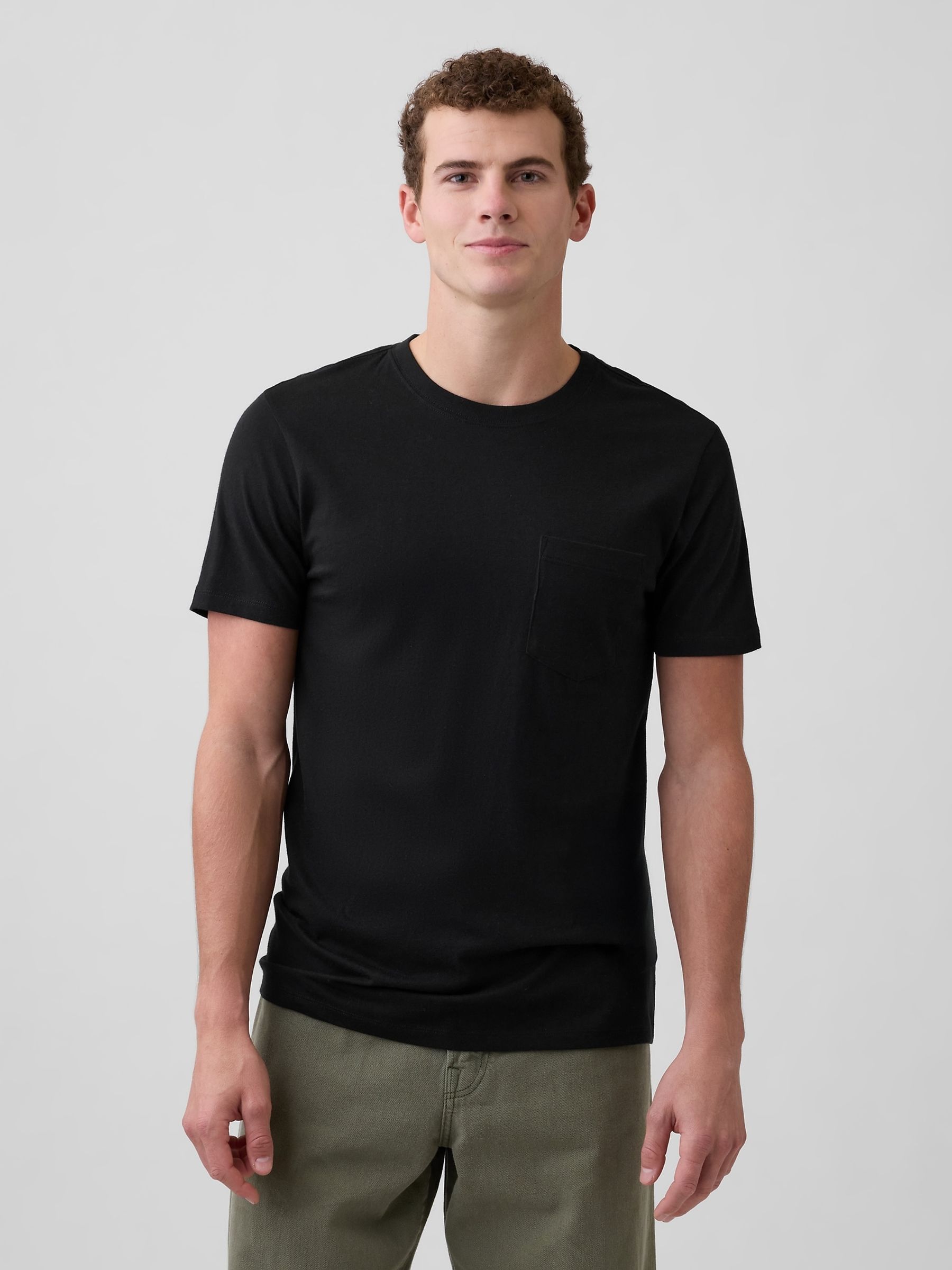 Black Everyday Soft Pocke T-shirt - Image 1 of 5