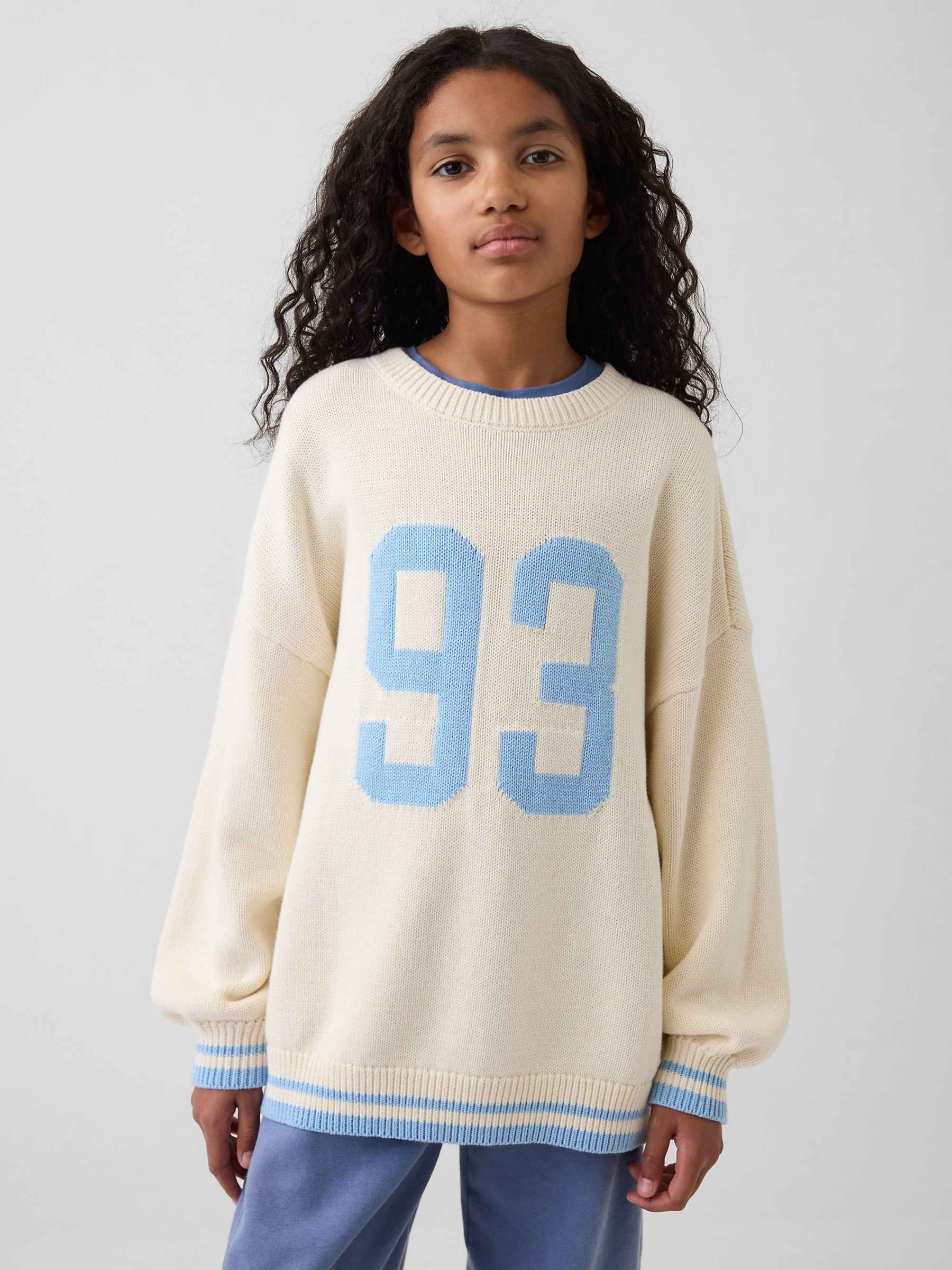 White Oversized Longline Jumper - Image 1 of 5