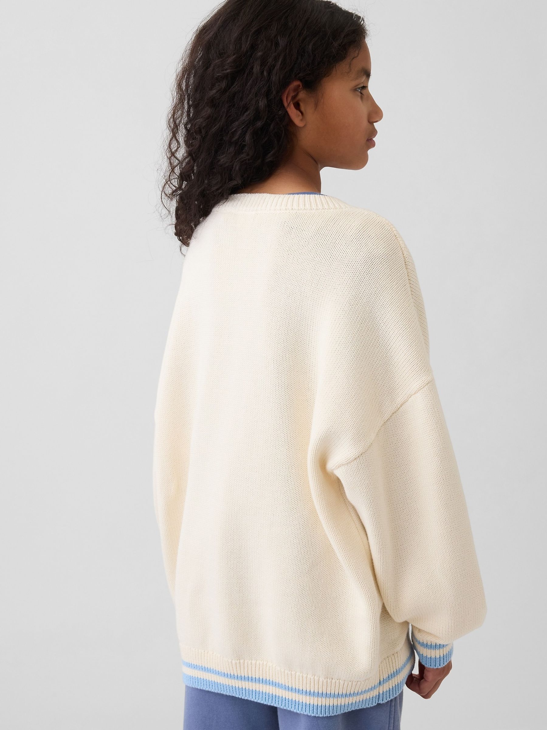 White Oversized Longline Jumper - Image 2 of 5