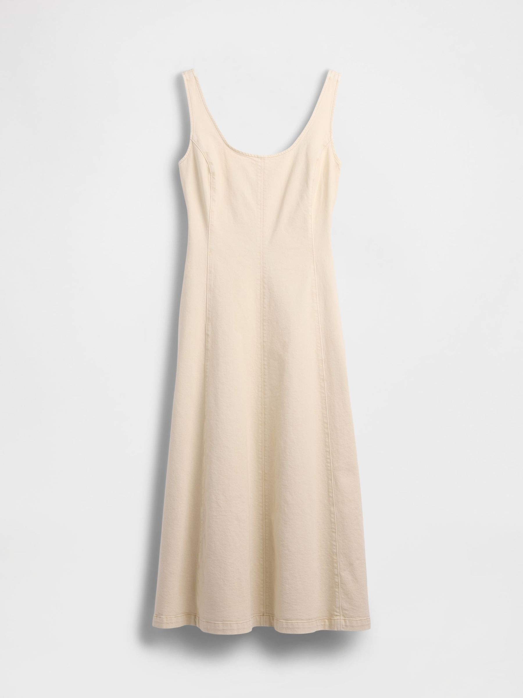 Beige Scoop Neck Maxi Dress - Image 7 of 7