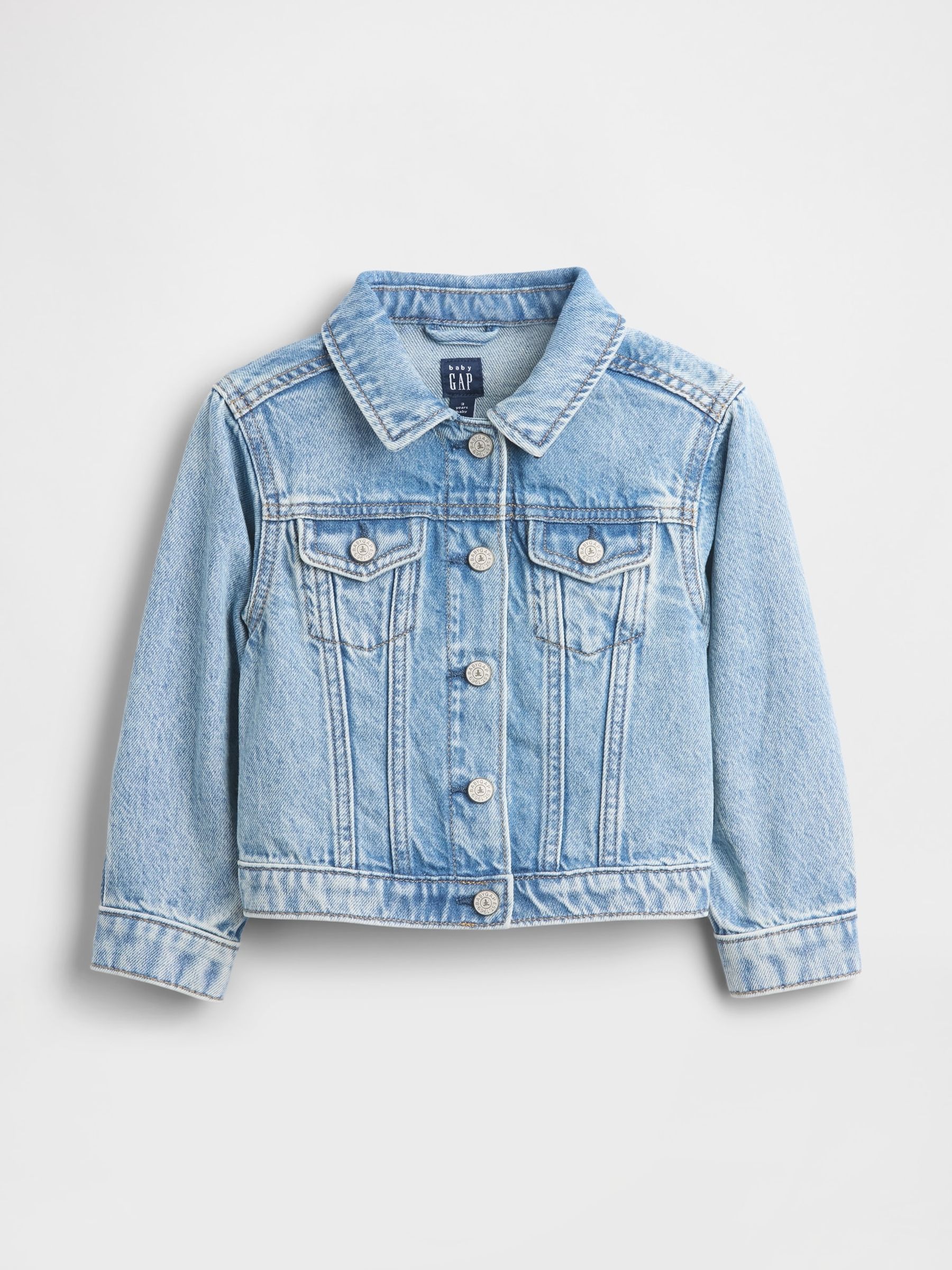 Medium Wash Heart Denim Jacket - Image 1 of 2