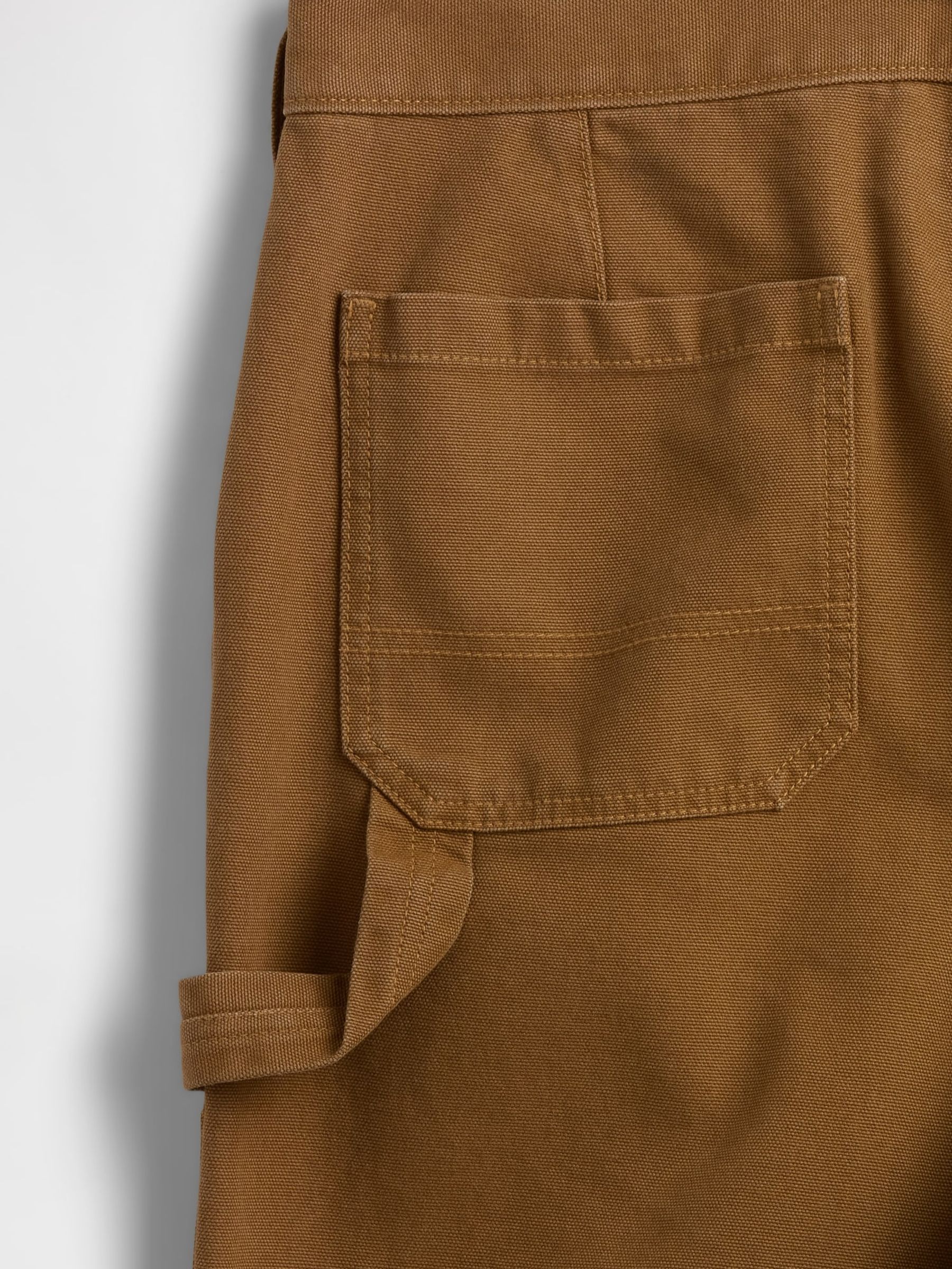 Brown 90s Loose Canvas Double-Knee Carpenter Trousers - Image 5 of 5