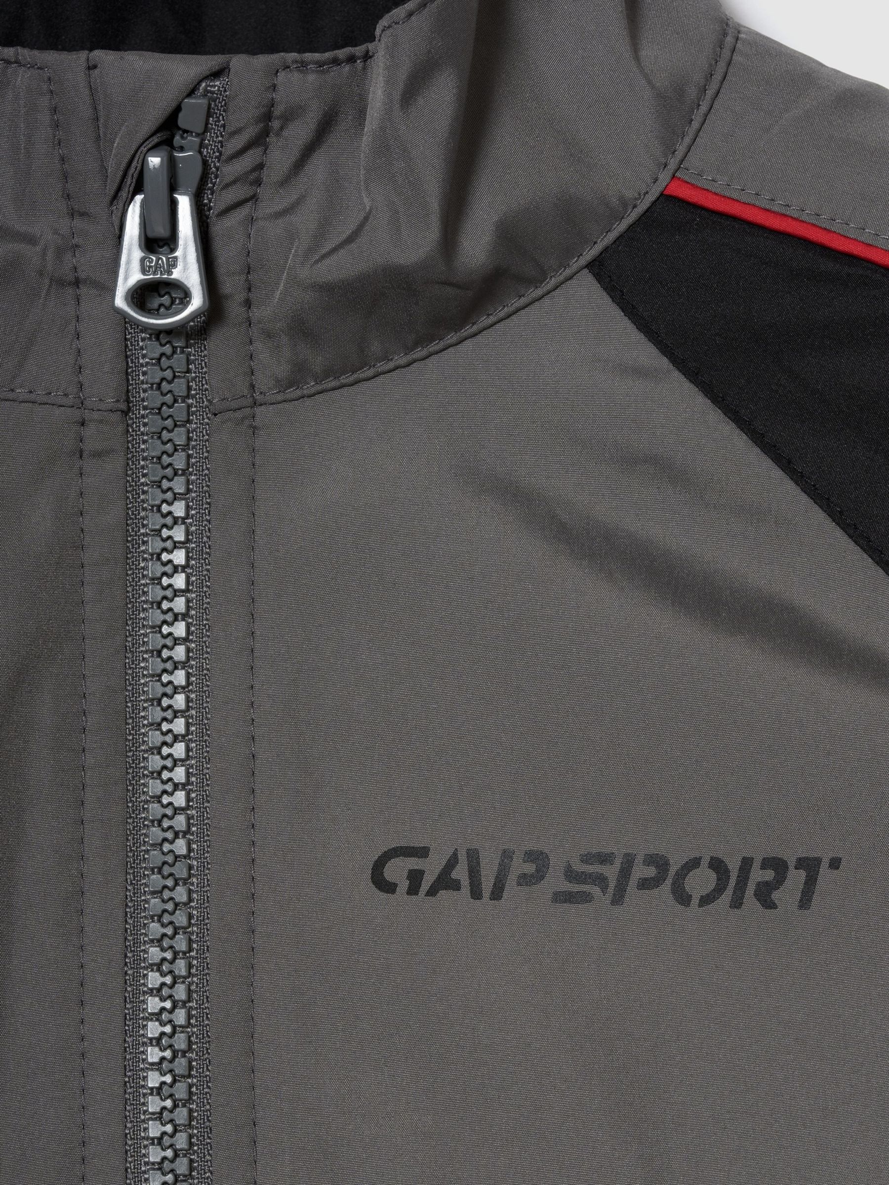 Grey Relaxed Colourblock Windbreaker - Image 4 of 4