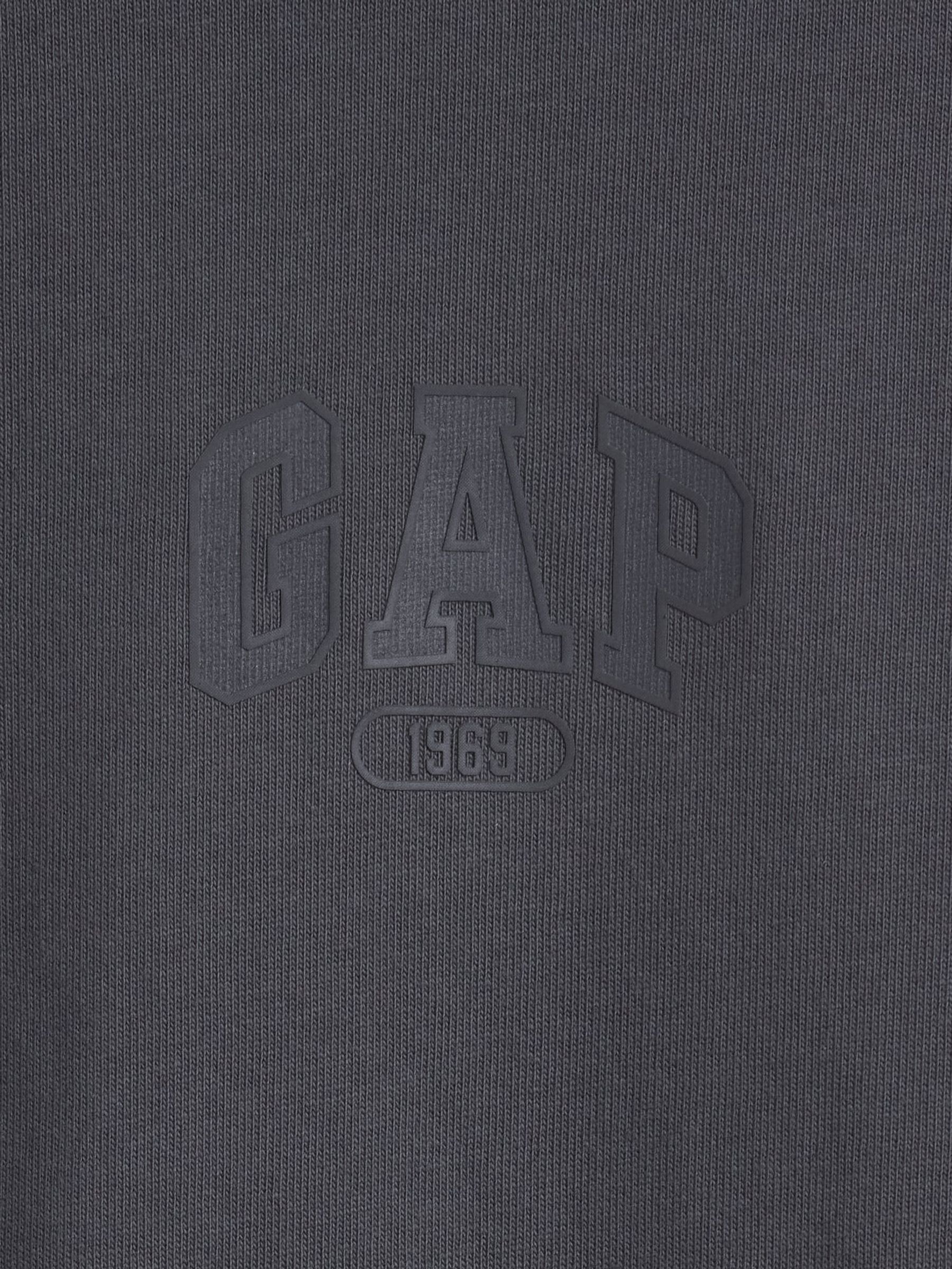 Charcoal Grey Heavyweight Relaxed 1969 Logo Boxy T-Shirt - Image 4 of 4