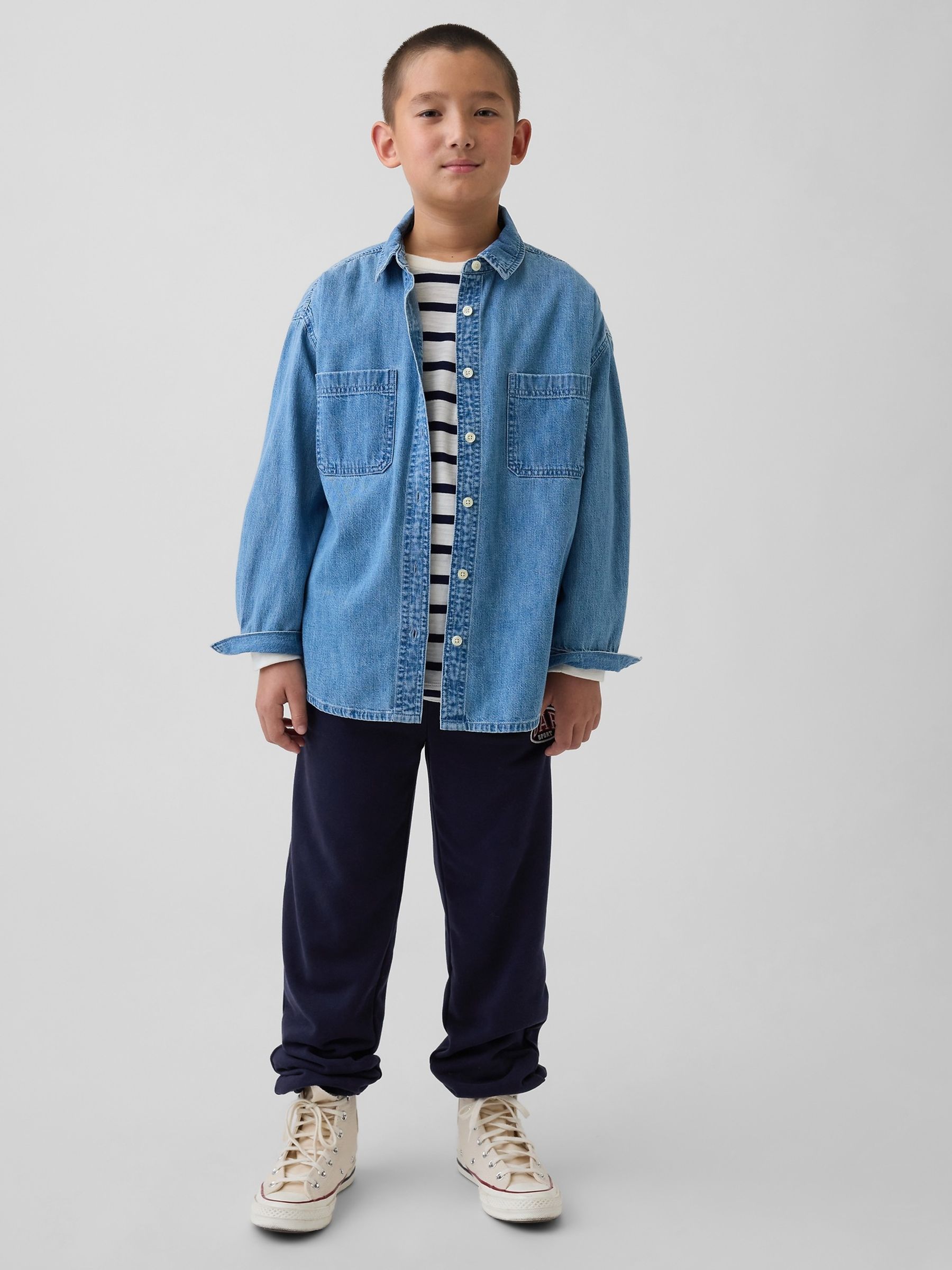 Navy Vintage Soft Terry Sport Logo Joggers - Image 3 of 5