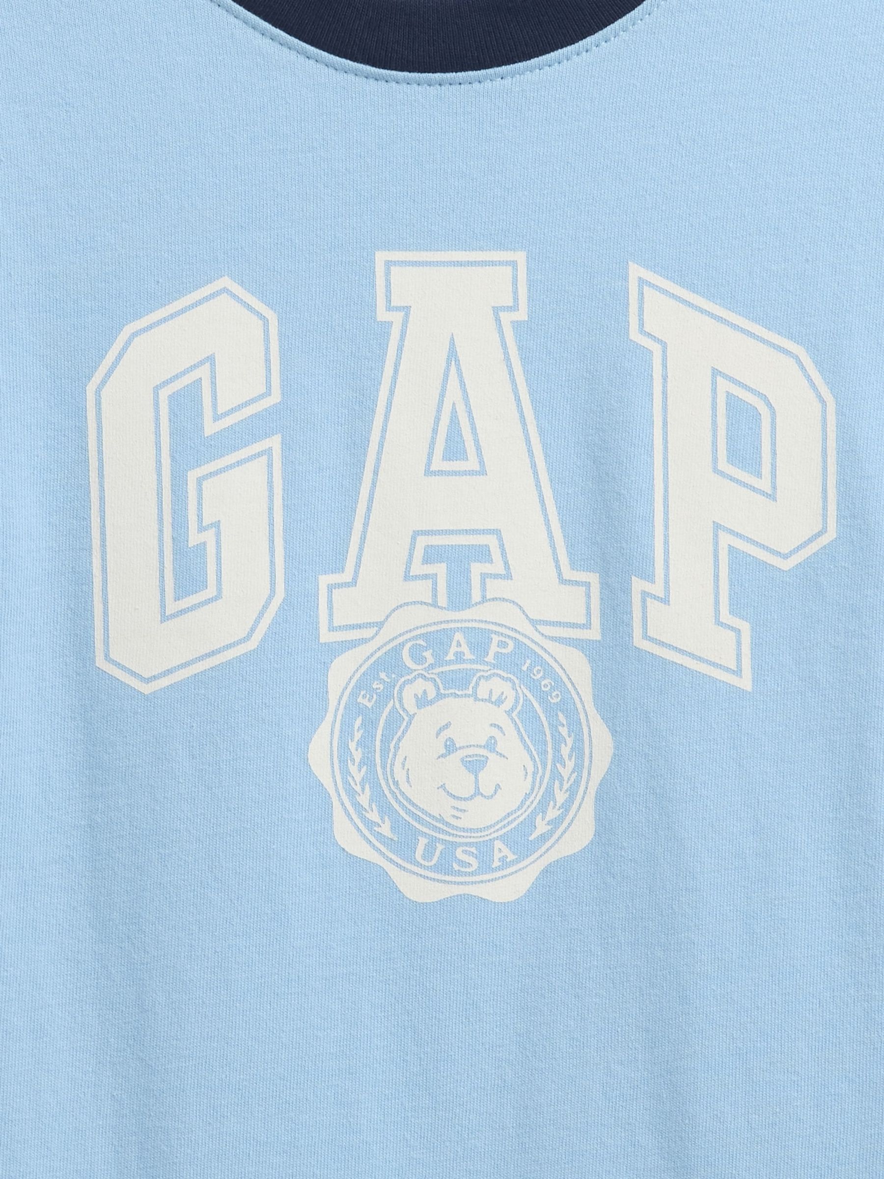 Blue Logo Ringer T-Shirt - Image 3 of 3