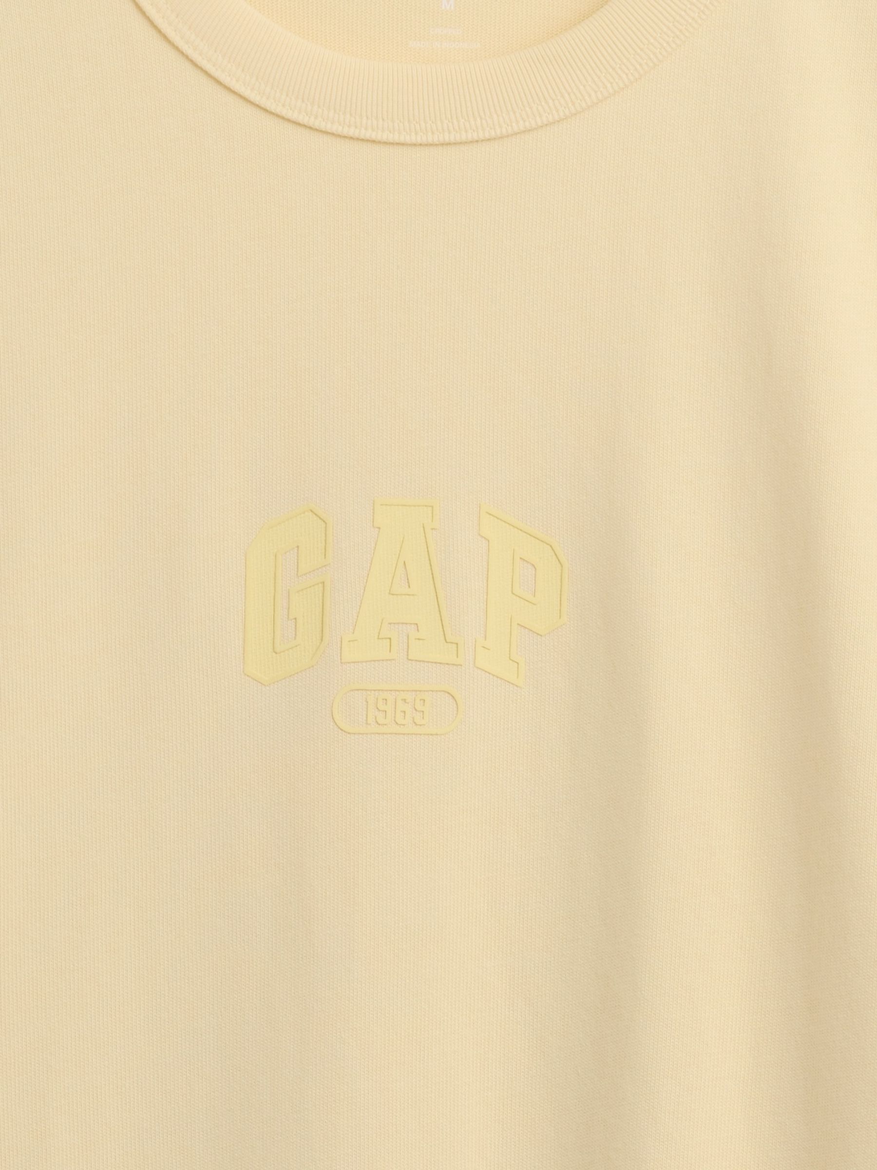 Yellow Heavyweight Relaxed 1969 Logo Boxy T-Shirt - Image 4 of 4