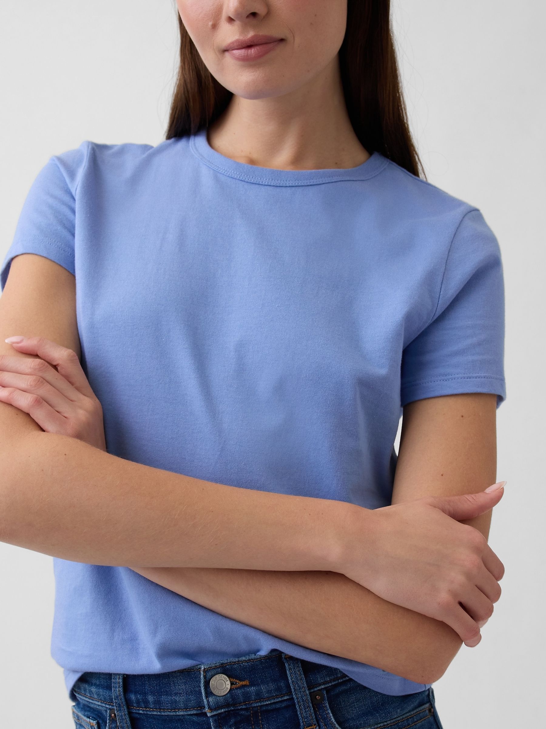 Blue Favourite Crew Neck T-Shirt - Image 4 of 5