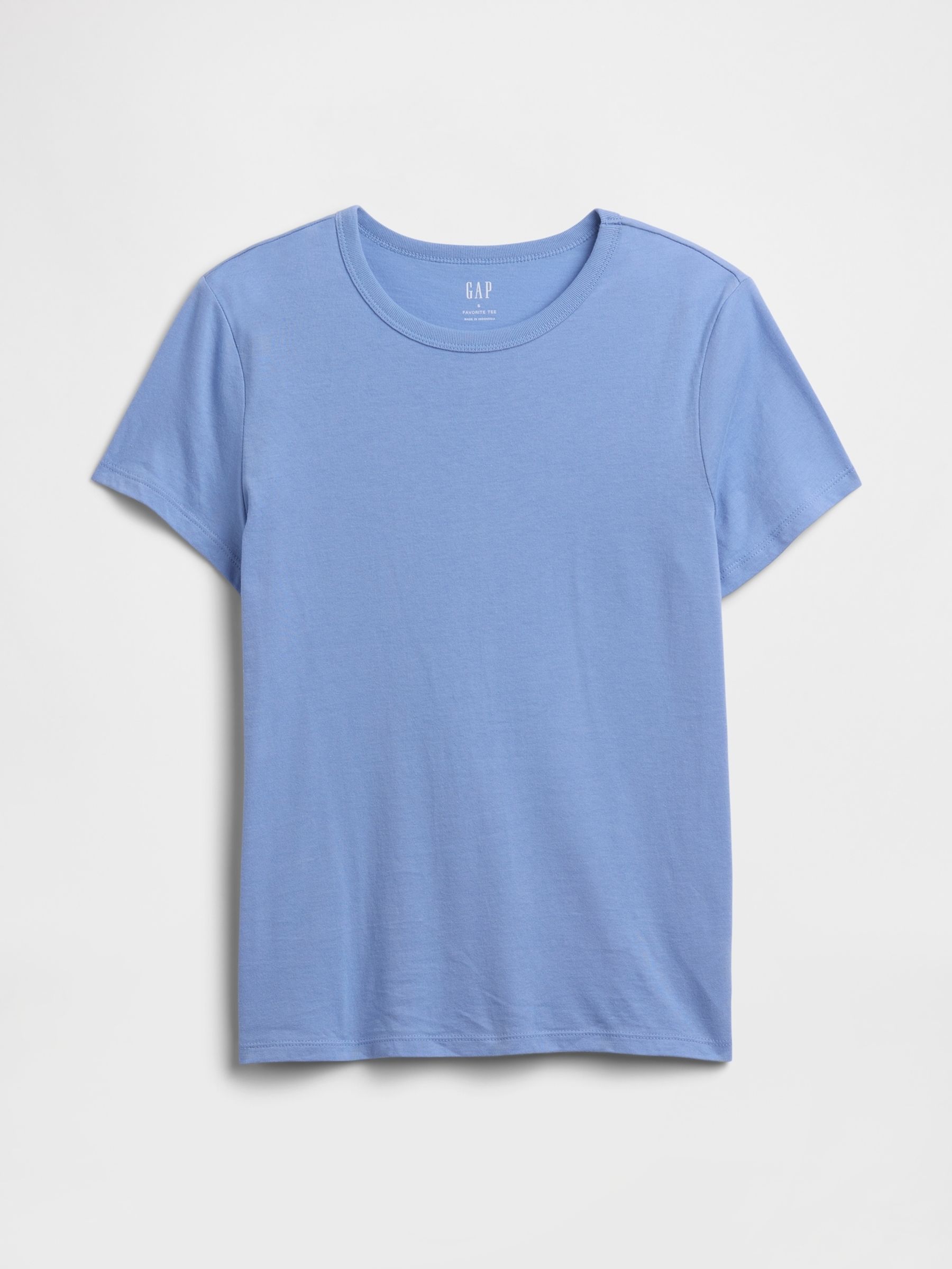 Blue Favourite Crew Neck T-Shirt - Image 5 of 5 Blue Favourite Crew Neck T-Shirt - Image 5 of 5