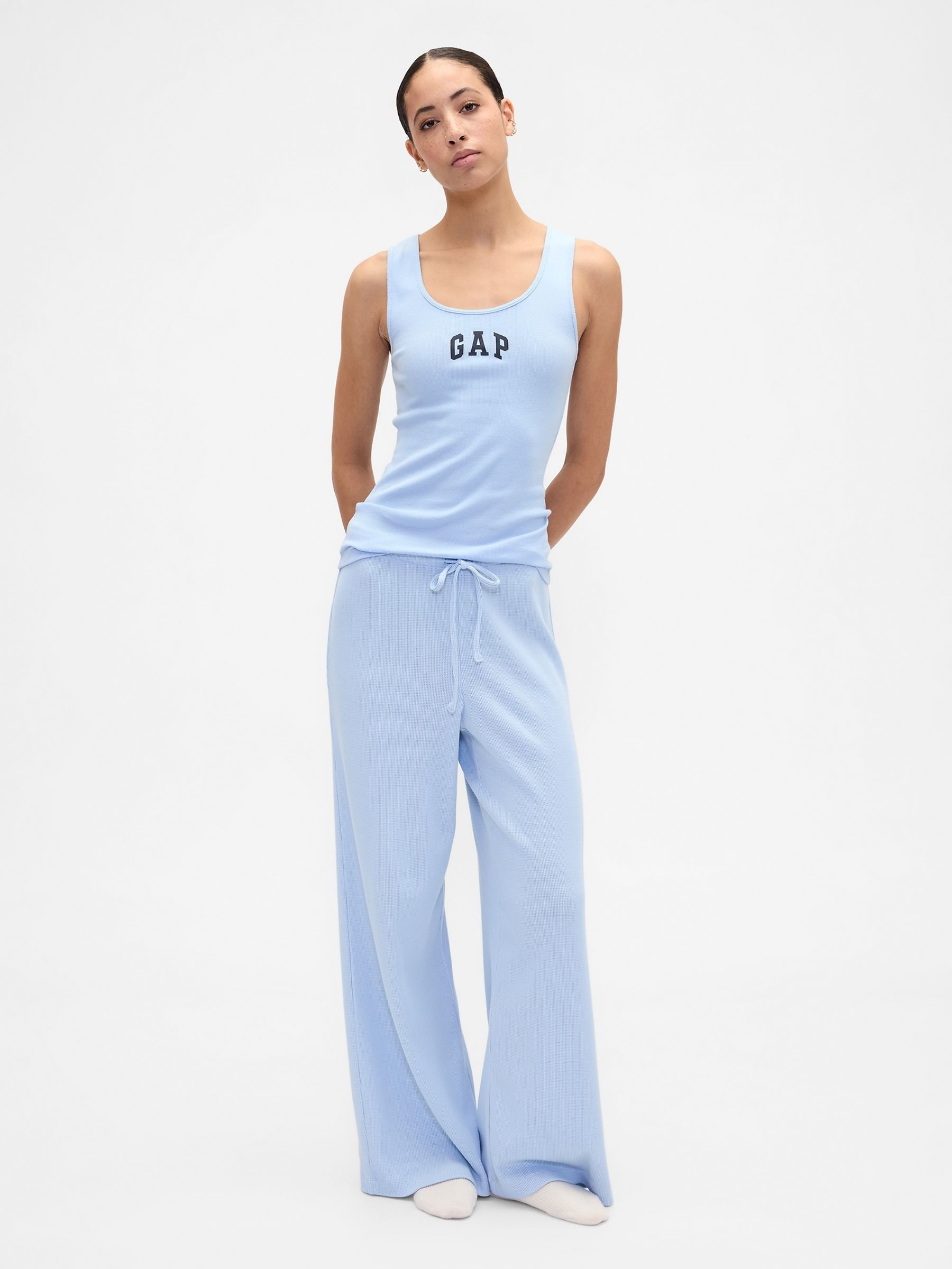 Blue Logo Ribbed Vest - Image 3 of 5