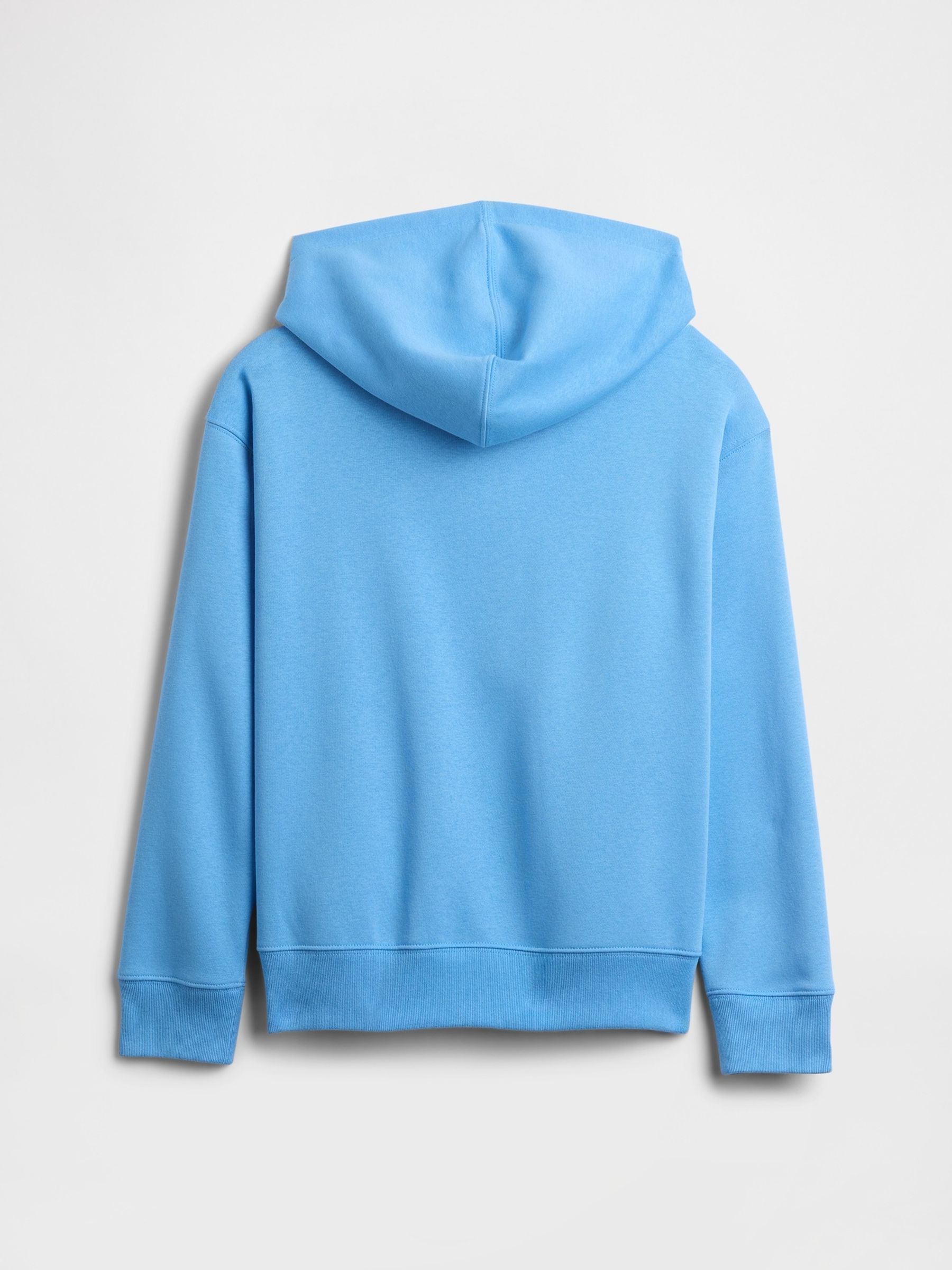Blue Relaxed Logo French Terry Zip Hoodie - Image 9 of 10