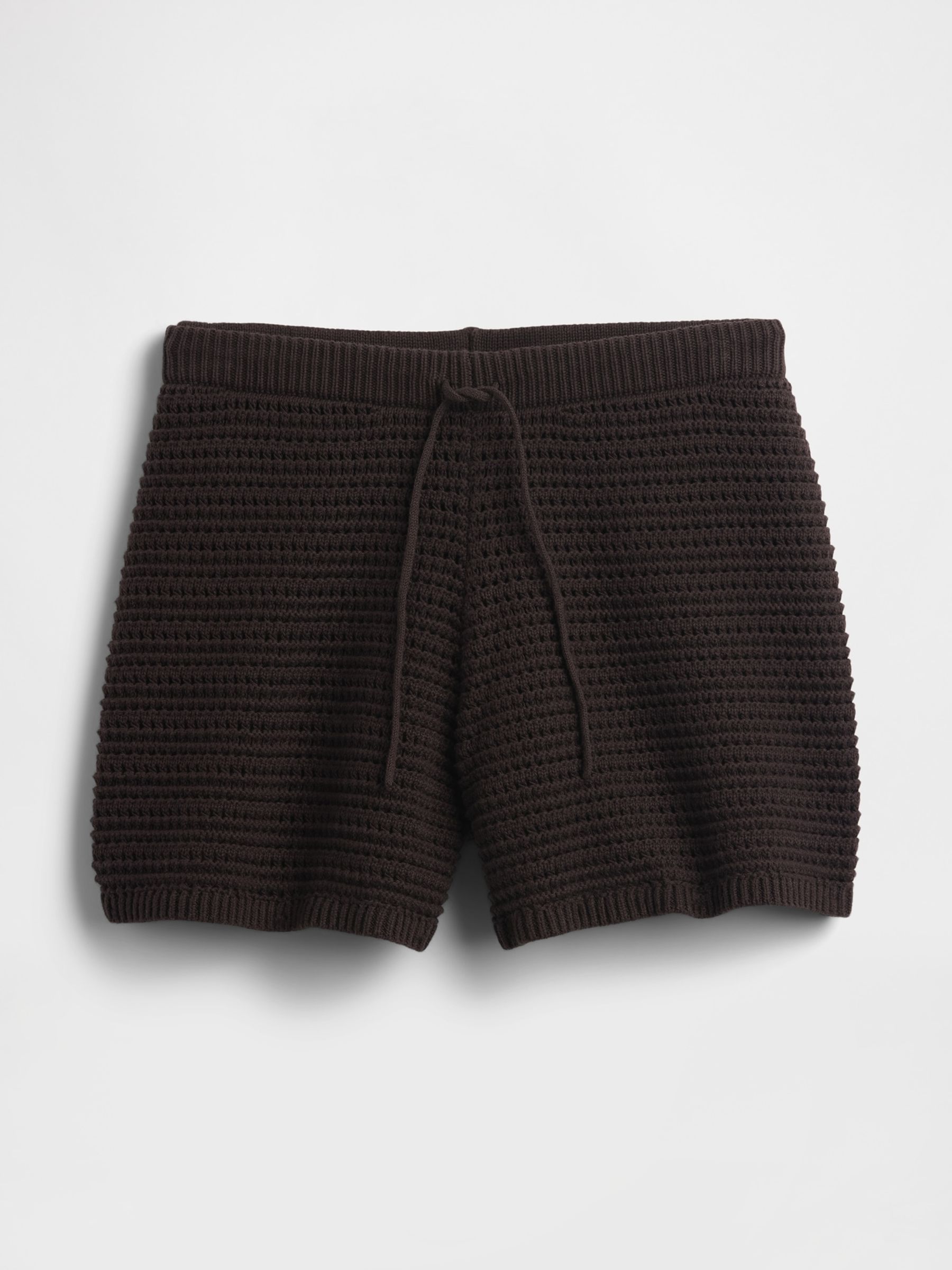 Brown Crochet Easy Shorts - Image 5 of 5