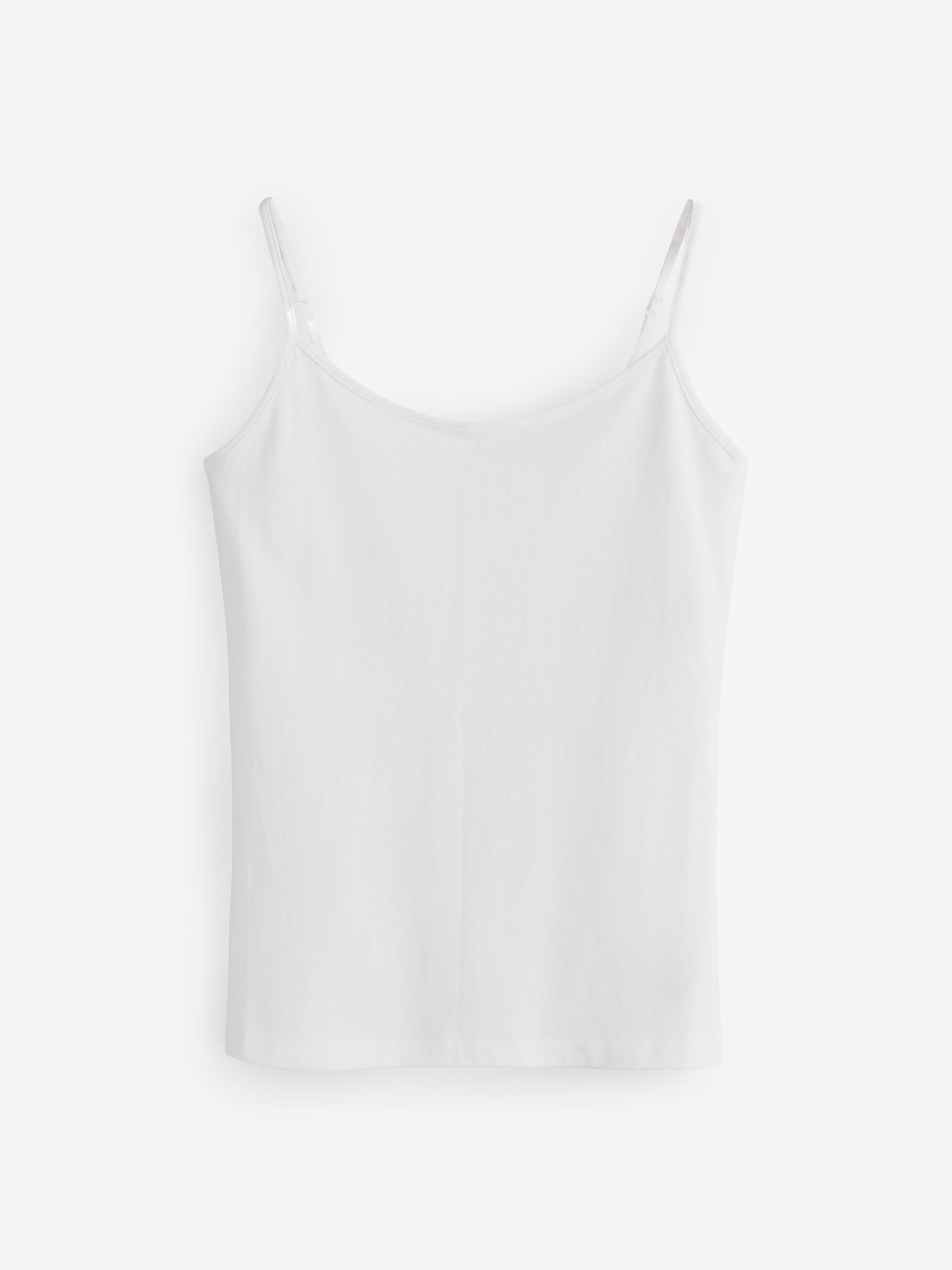 White Stretch Jersey Cami (3-Pack) - Image 4 of 7