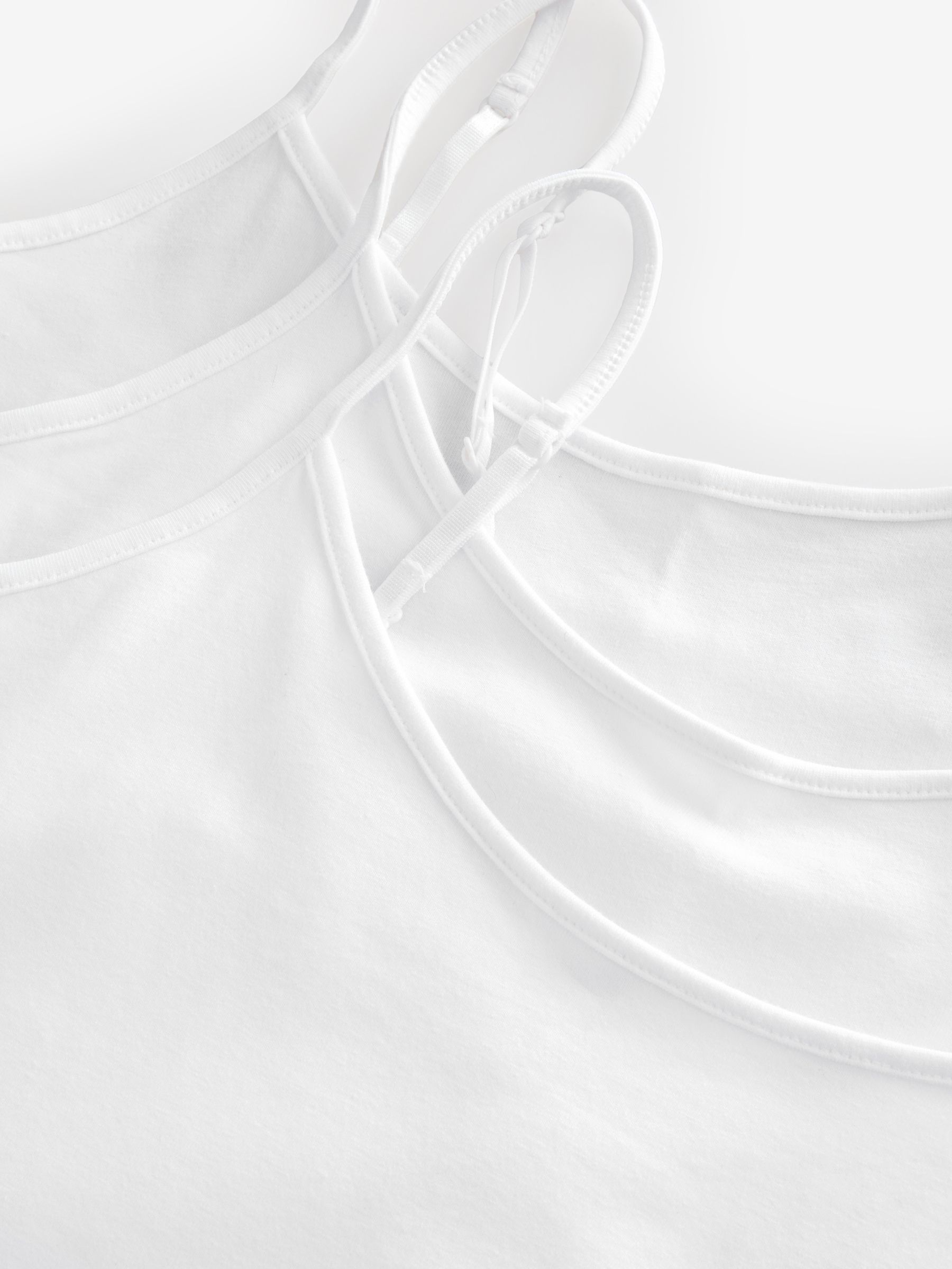 White Stretch Jersey Cami (3-Pack) - Image 6 of 7