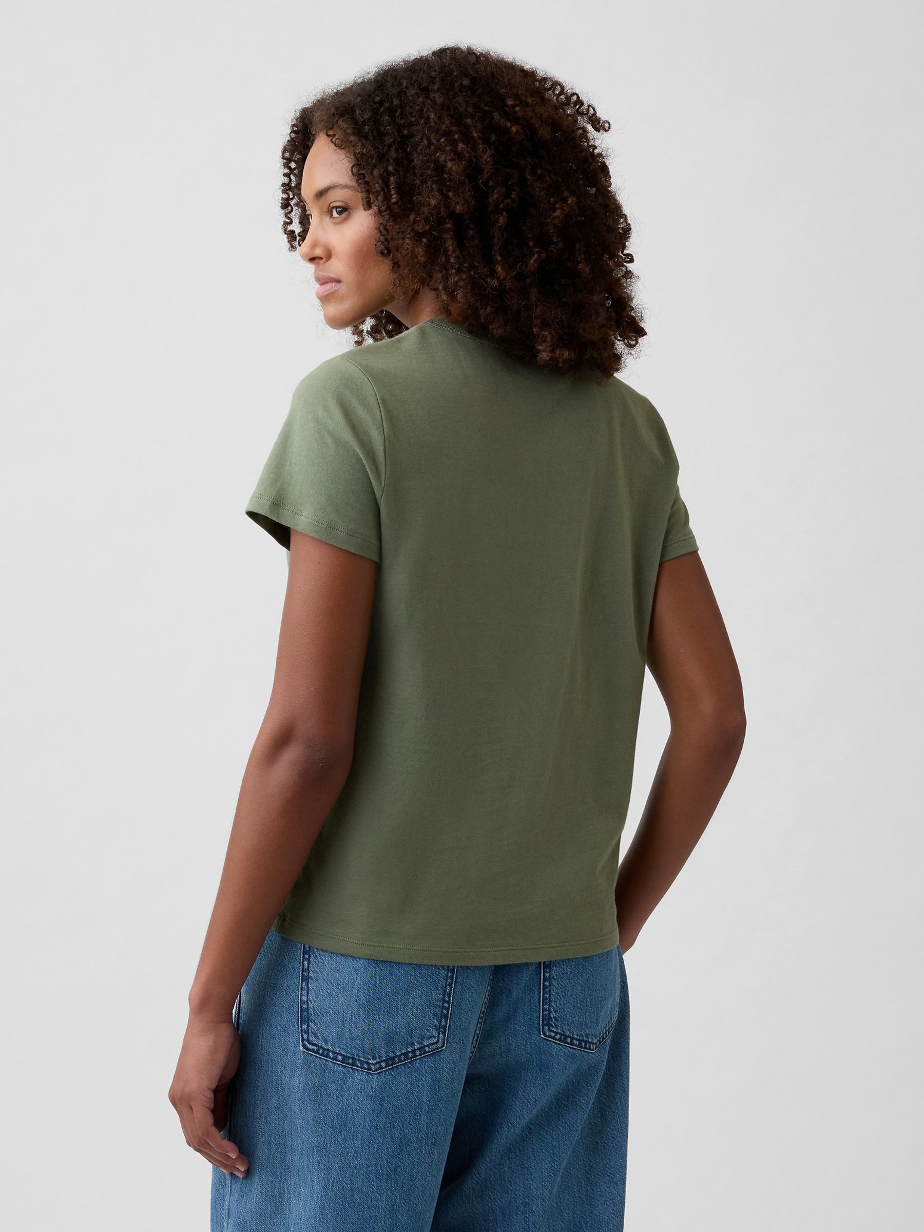 Green Favourite Crew Neck T-Shirt - Image 2 of 5