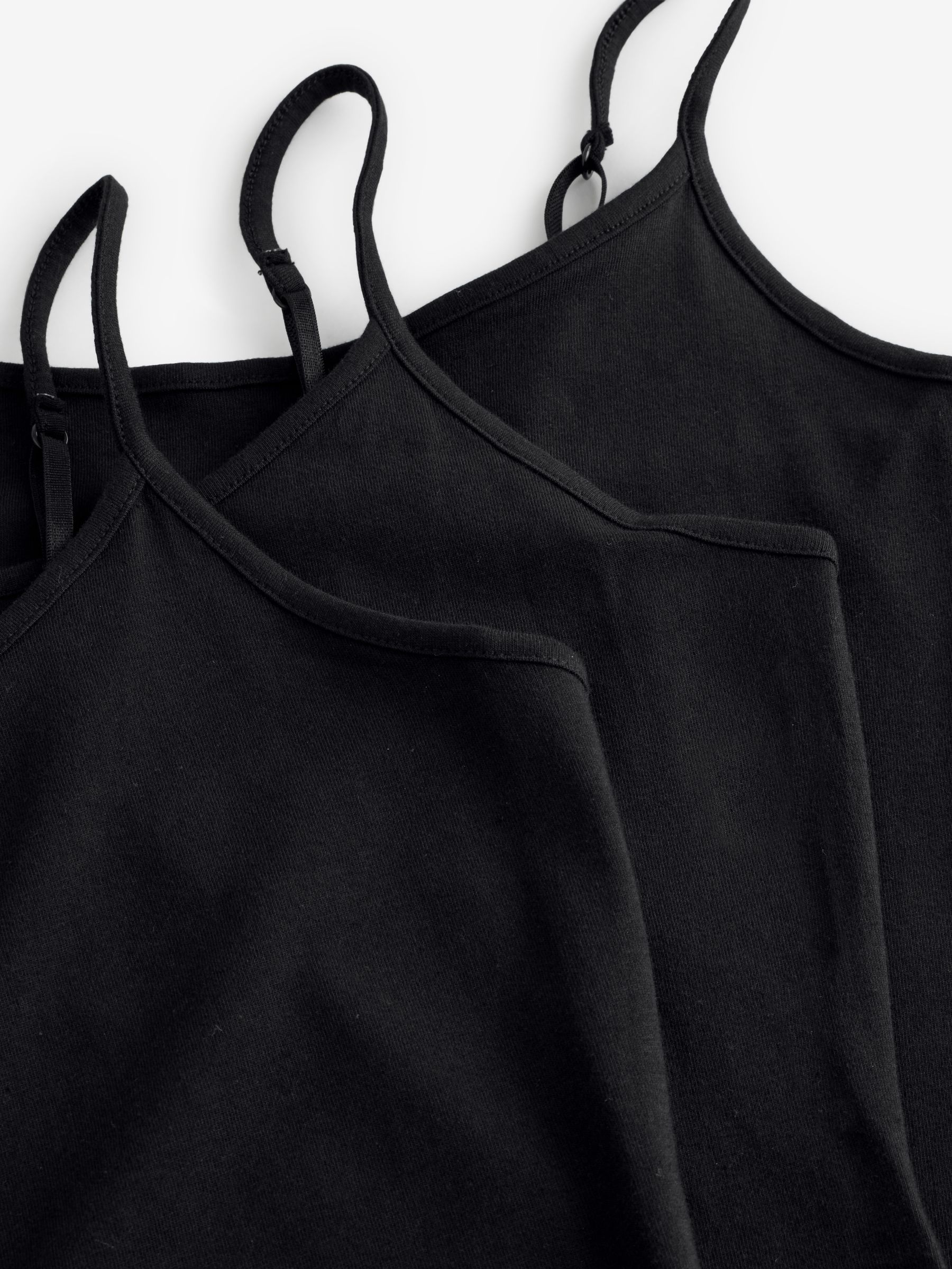 Black Stretch Jersey Cami (3-Pack) - Image 6 of 6