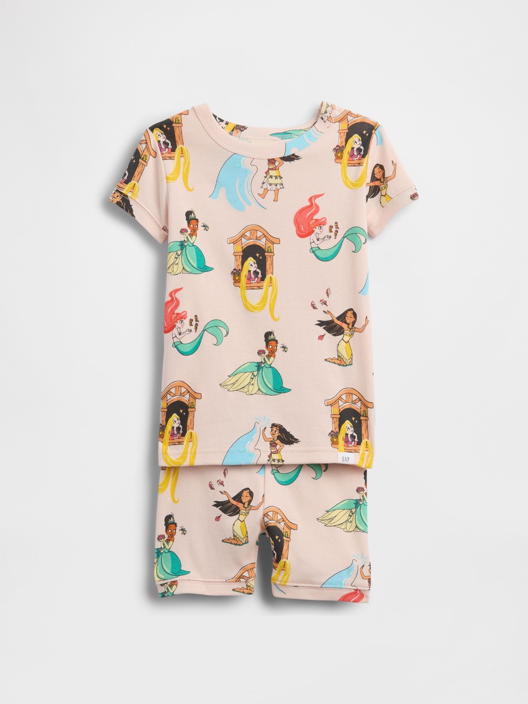 Pink Princesses Disney Brushed Cotton Pyjamas Set - Image 2 of 2
